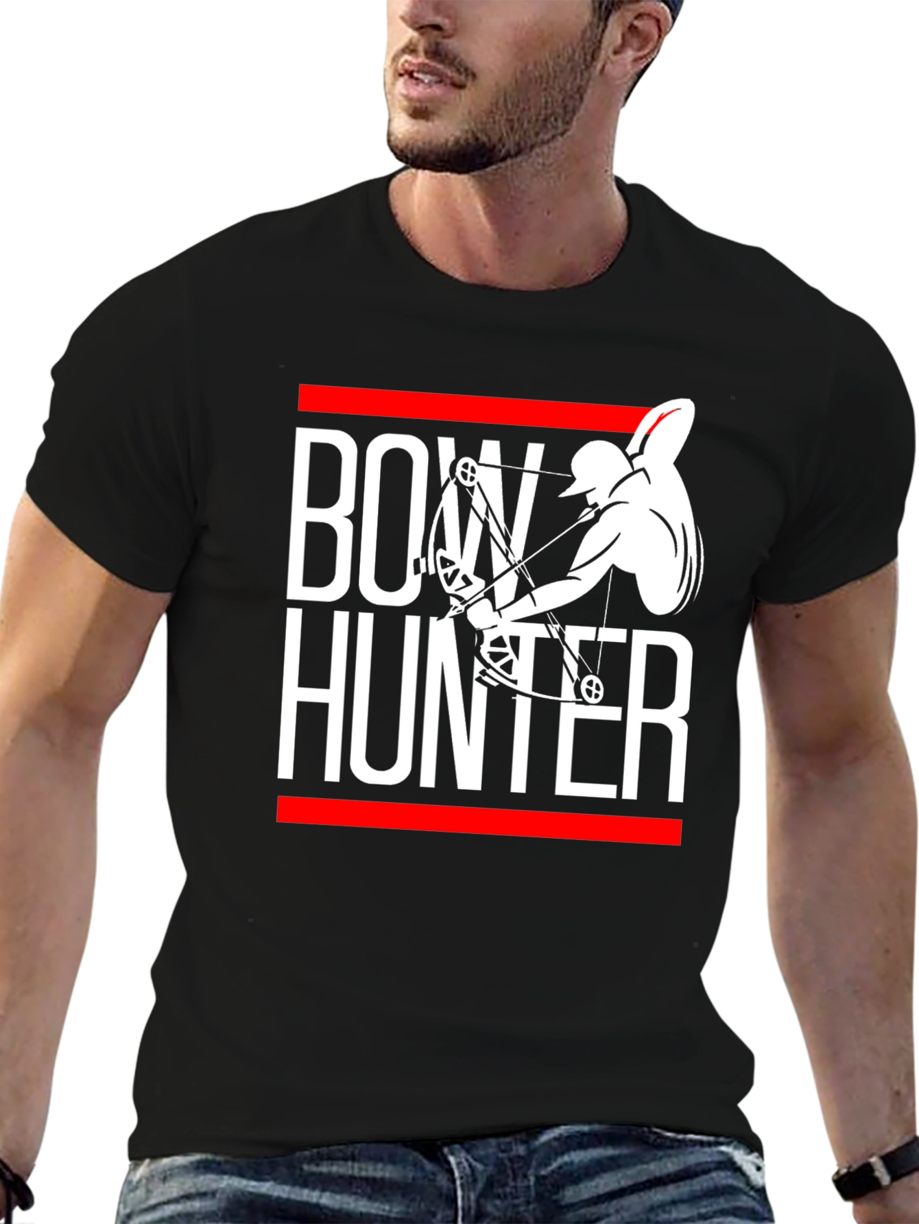 Bow Hunter Graphic T-Shirt - Black