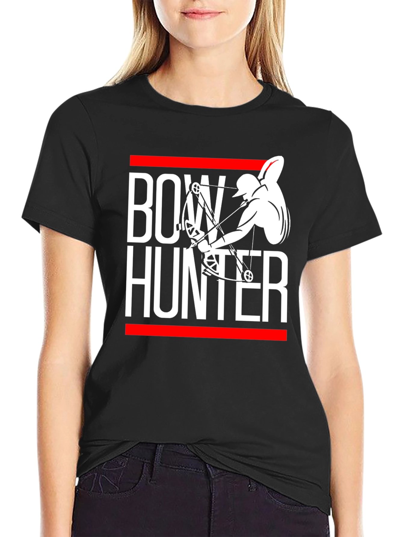 Bow Hunter Graphic T-Shirt - Black