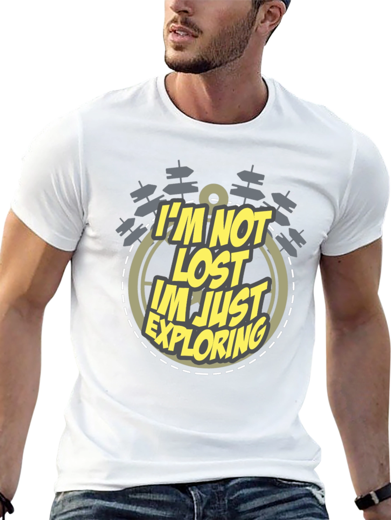 Exploring Graphic T-Shirt - Mens Black Tee