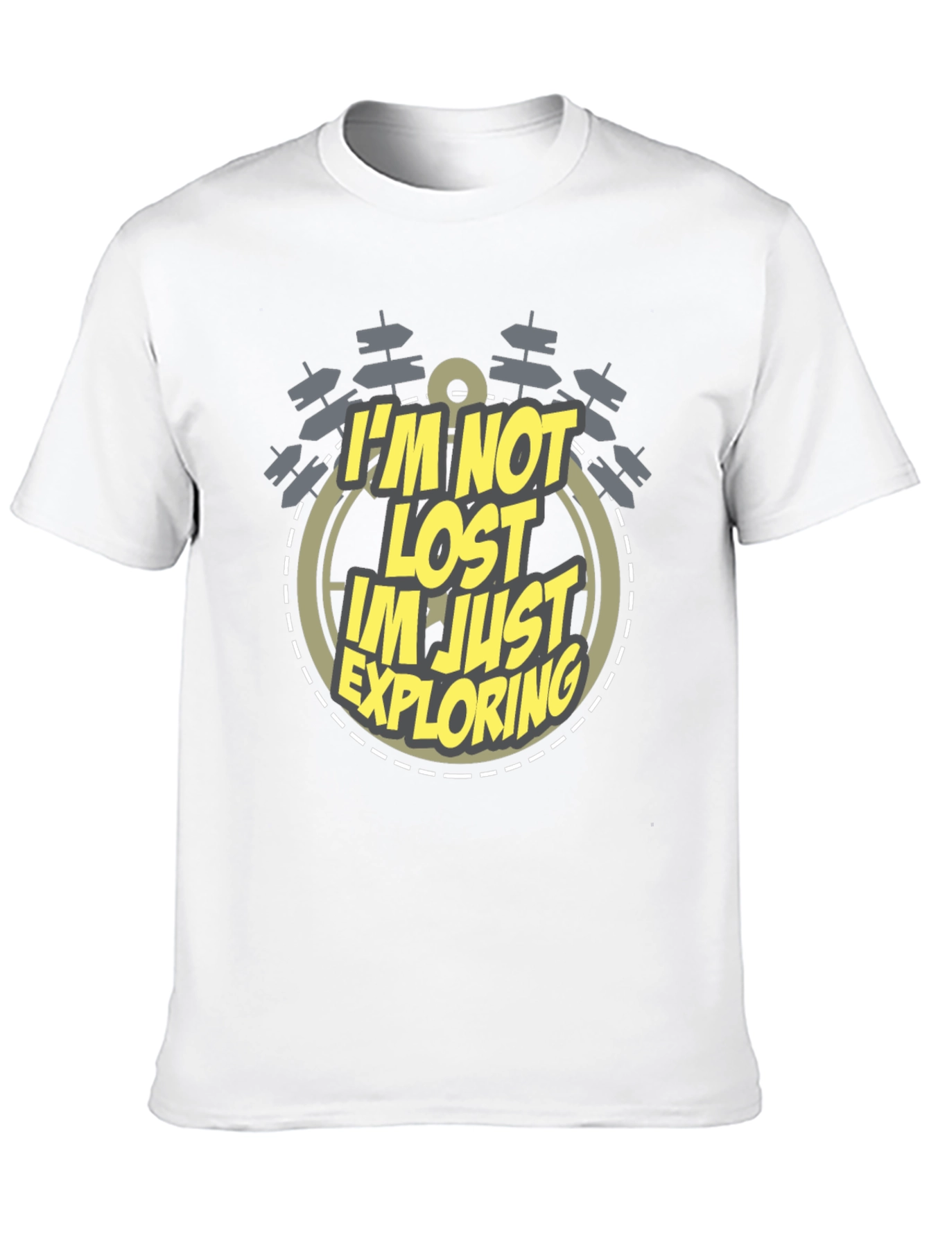 Exploring Graphic T-Shirt - Mens Black Tee