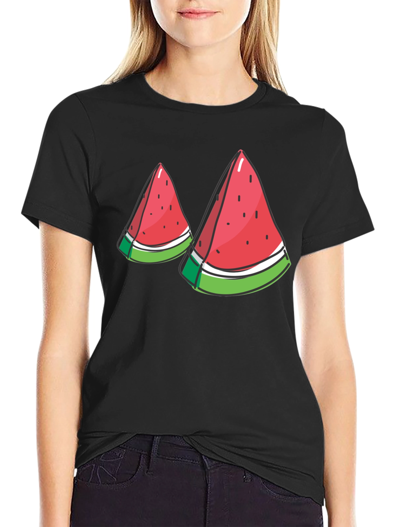 Watermelon Slice Graphic T-Shirt