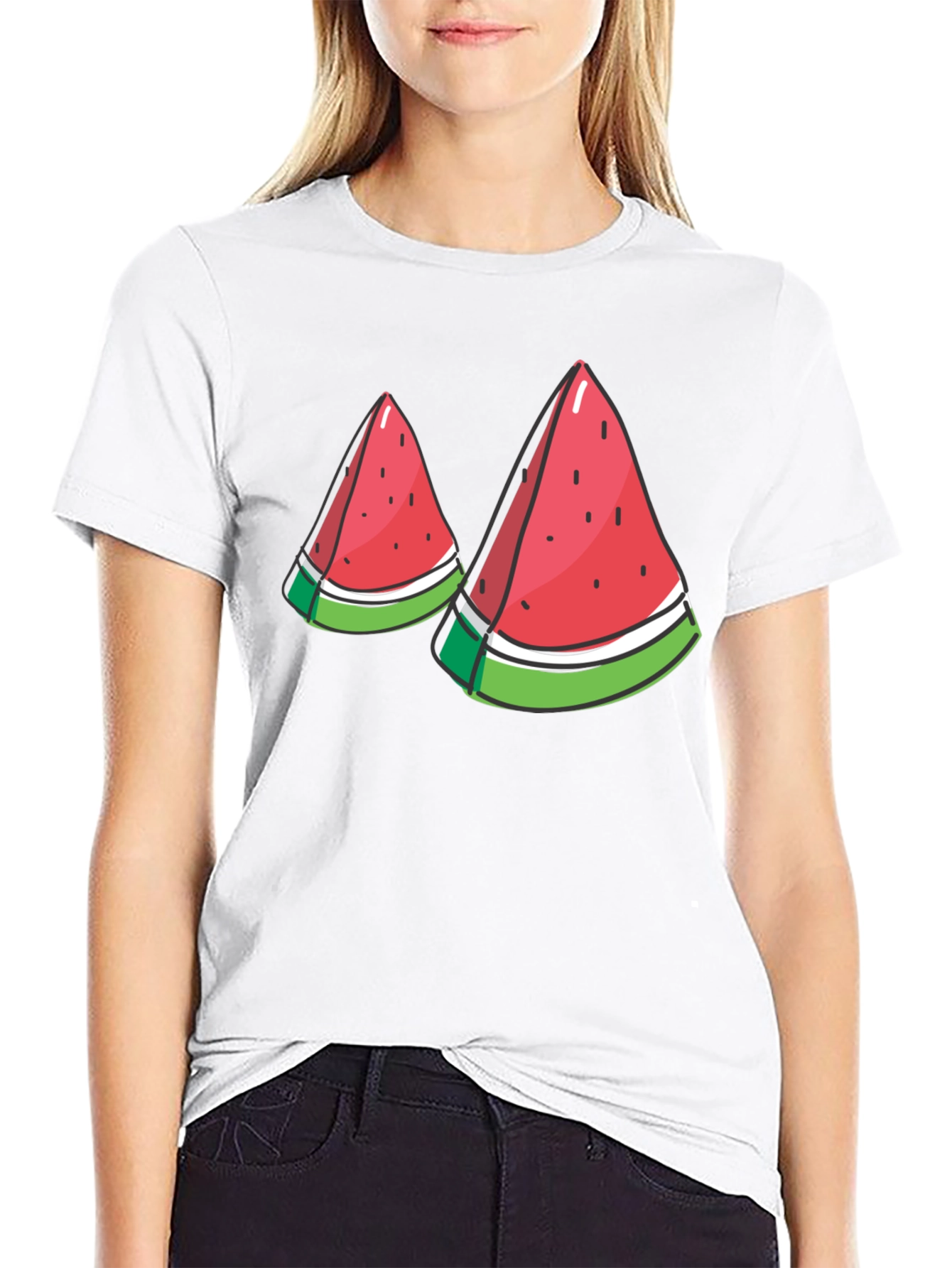 Watermelon Slice Graphic T-Shirt