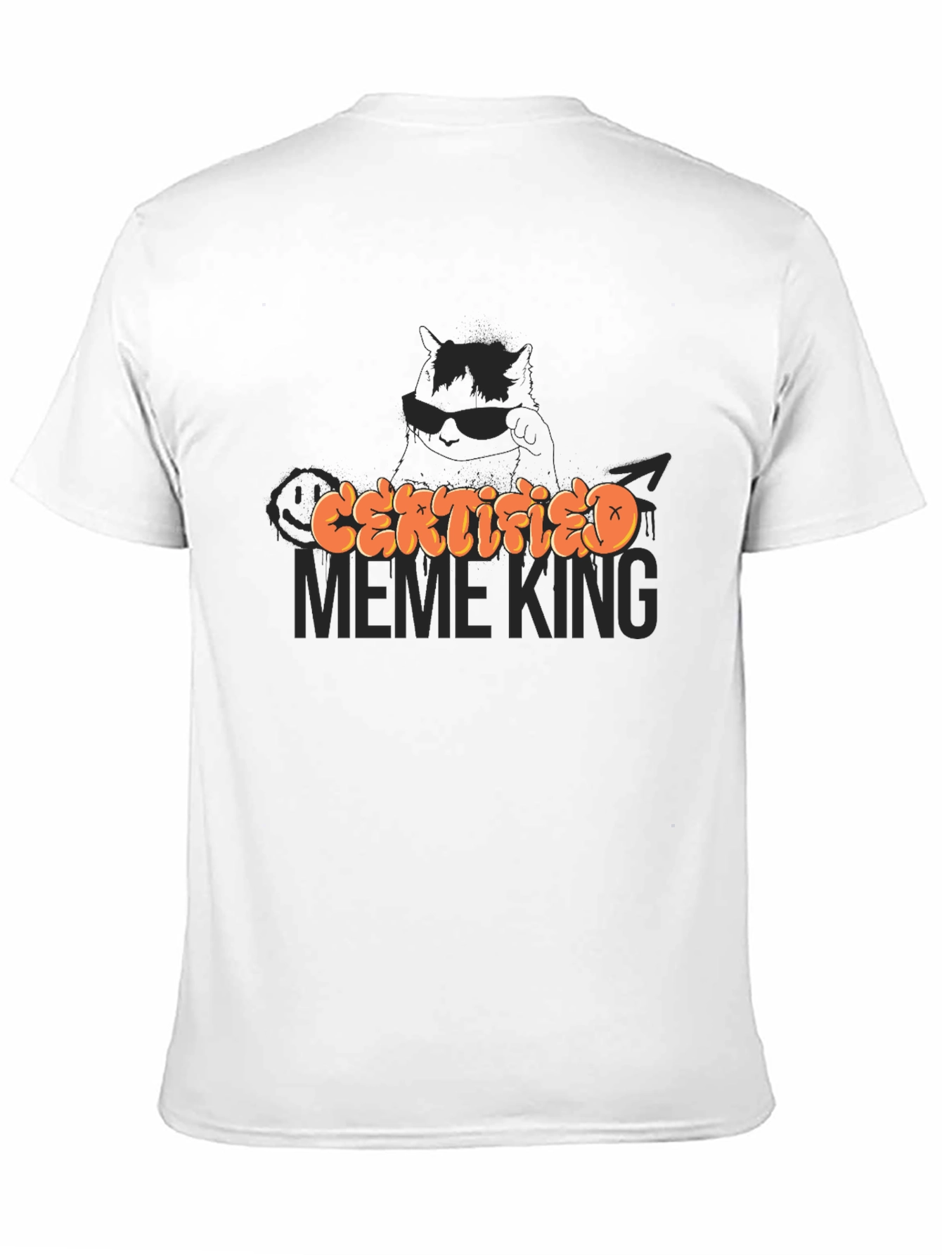 Certified Meme King Graphic Tee - Black Crew Neck