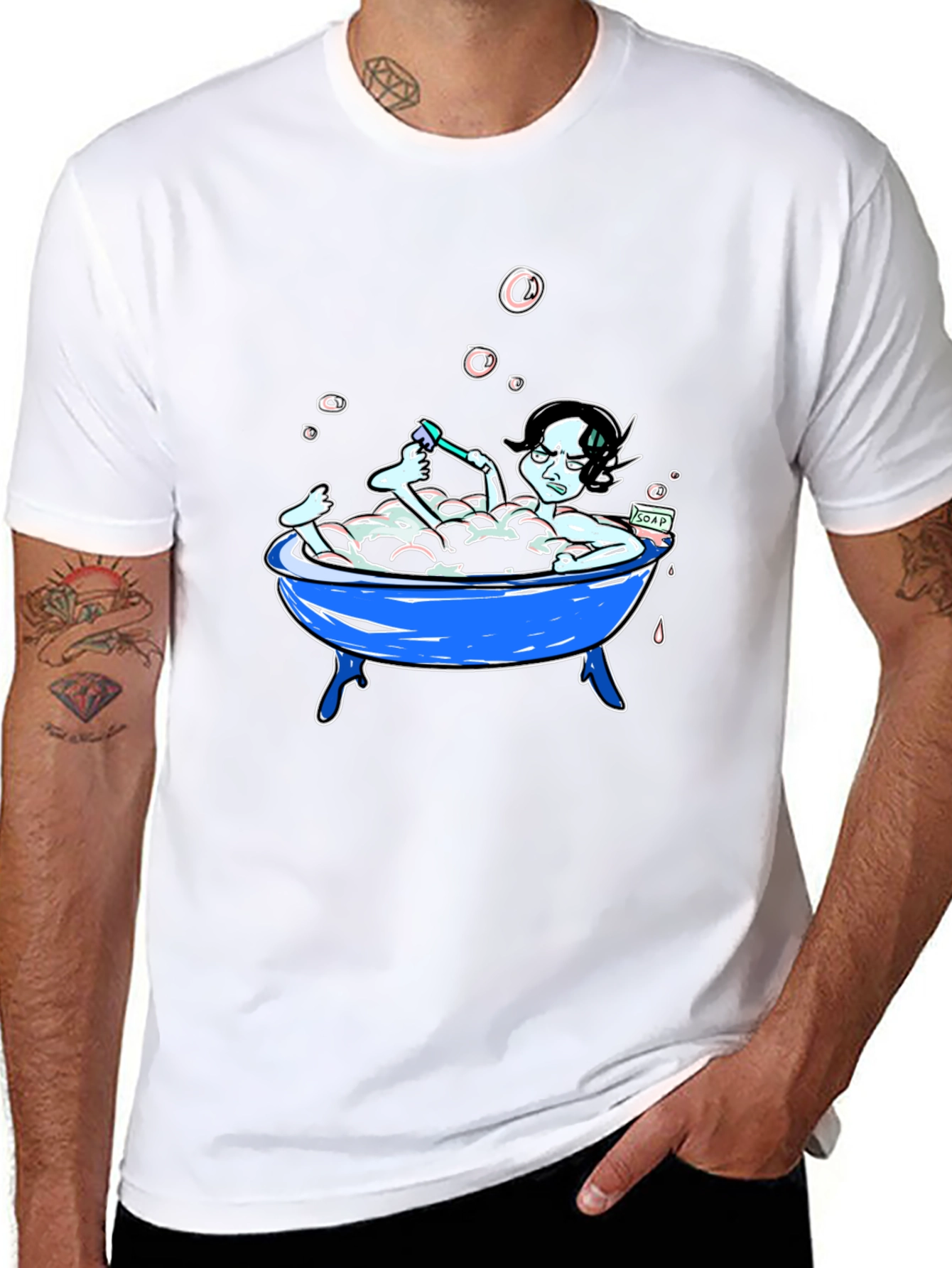 Cartoon Bath T-Shirt
