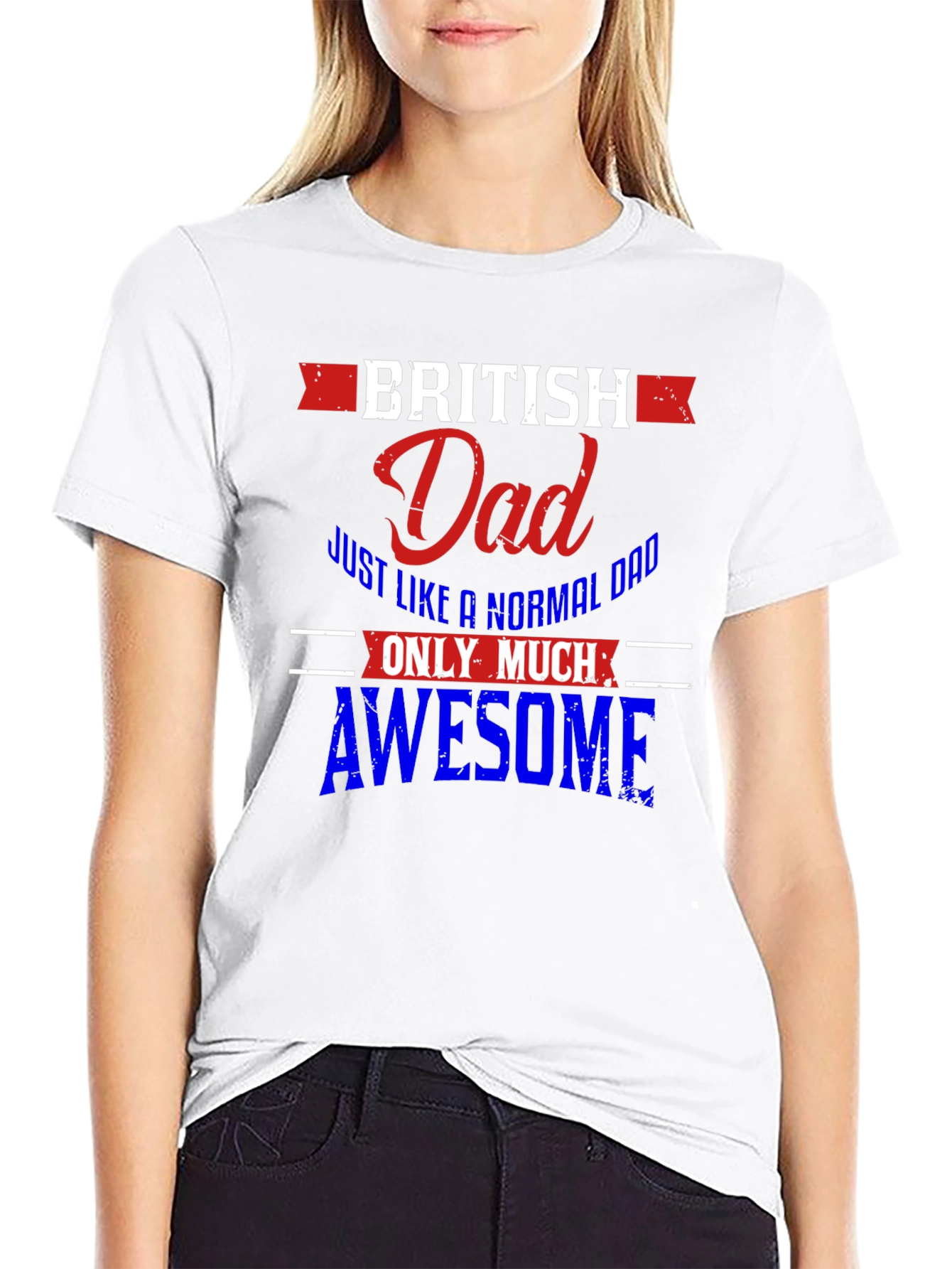 British Dad T-Shirt - Normal Dad But Awesome