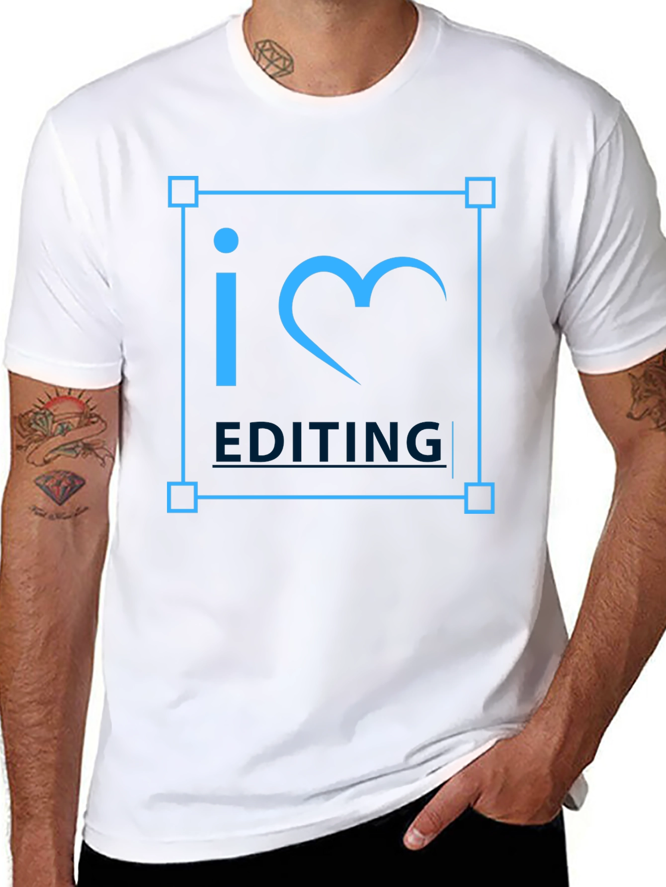 I Love Editing Black T-Shirt