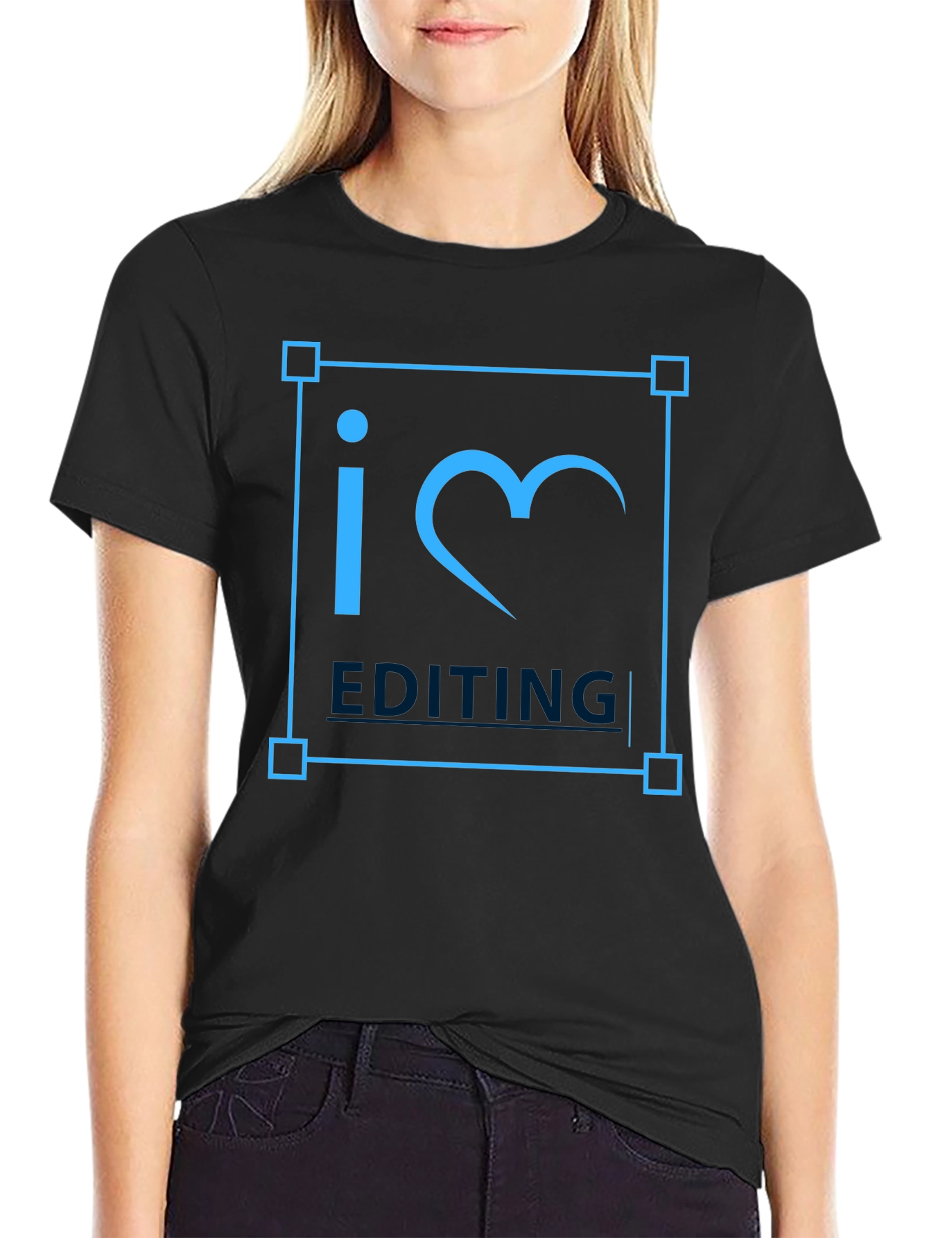 I Love Editing Black T-Shirt