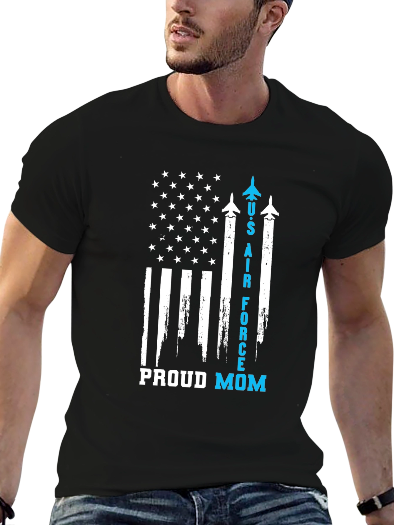 U.S. Air Force Proud Mom Graphic Tee