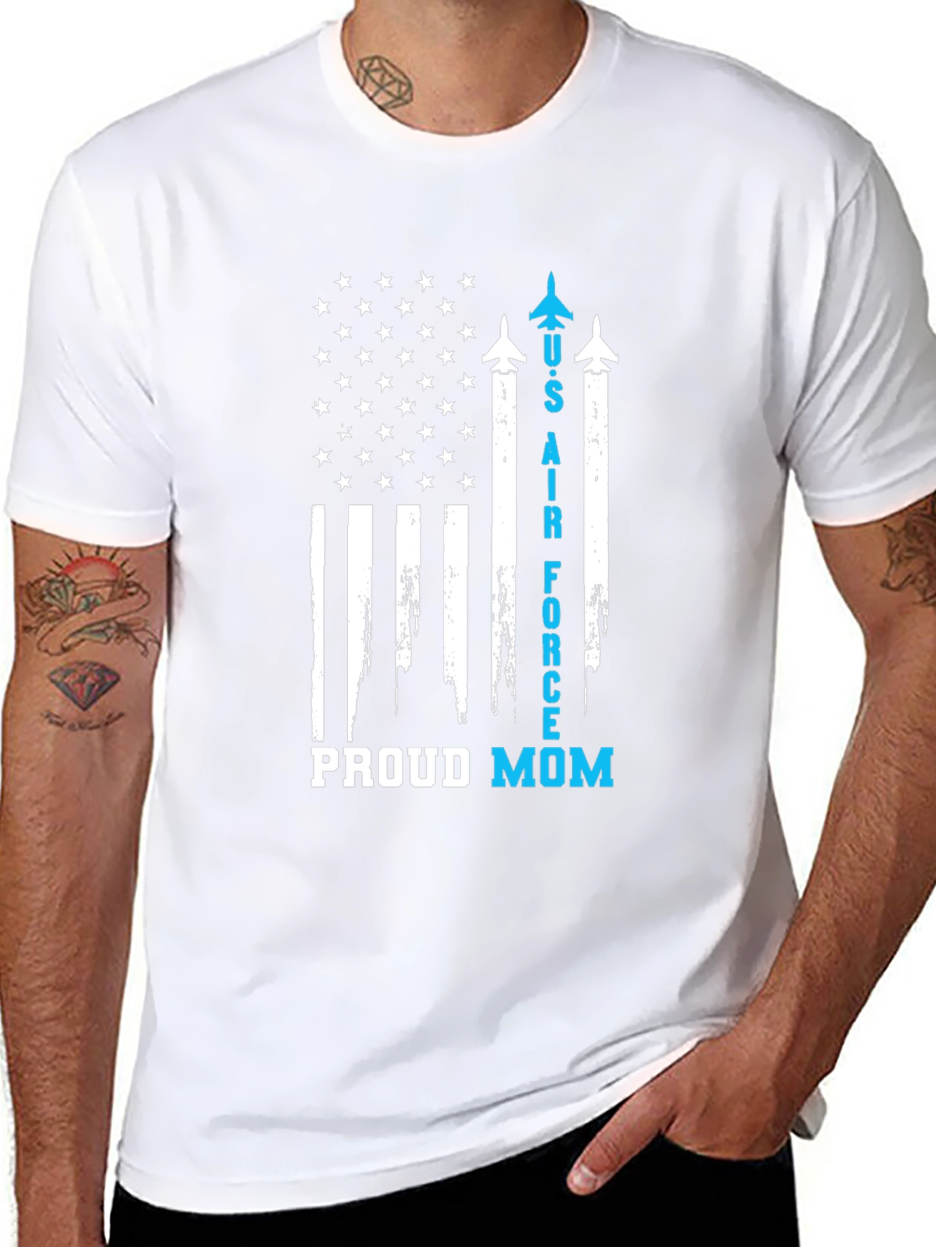 U.S. Air Force Proud Mom Graphic Tee