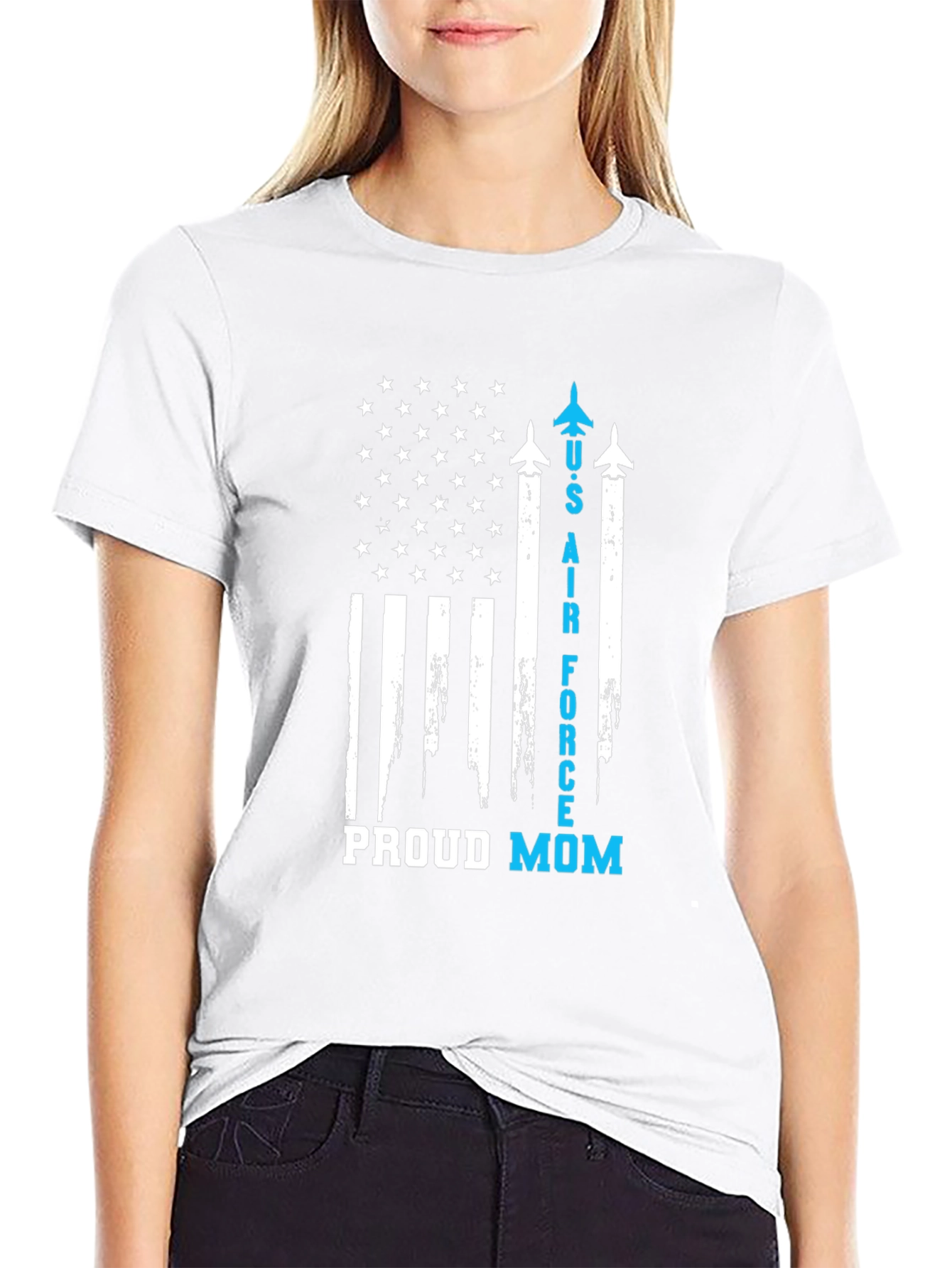 U.S. Air Force Proud Mom Graphic Tee
