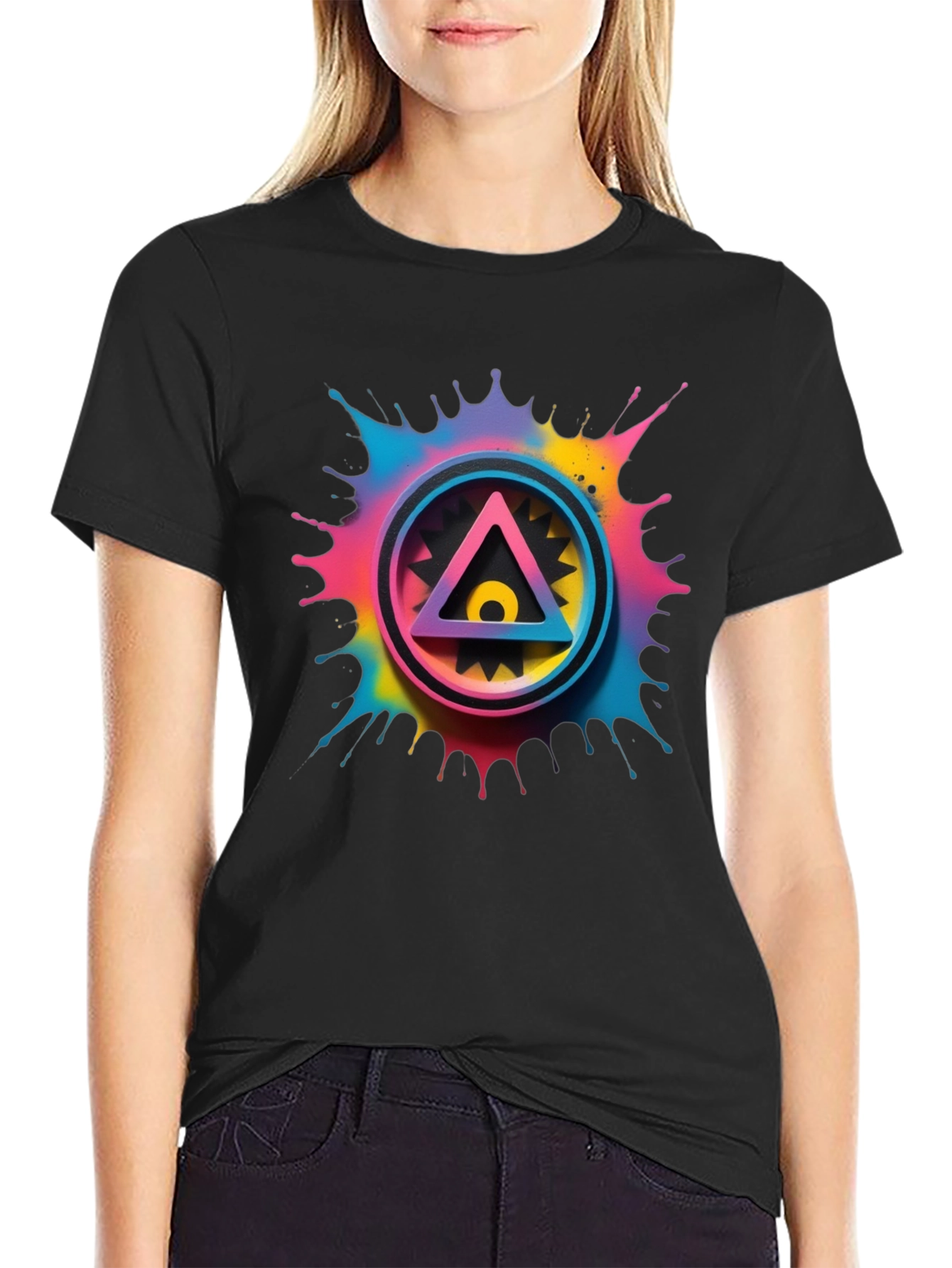 Geometric Rainbow T-Shirt