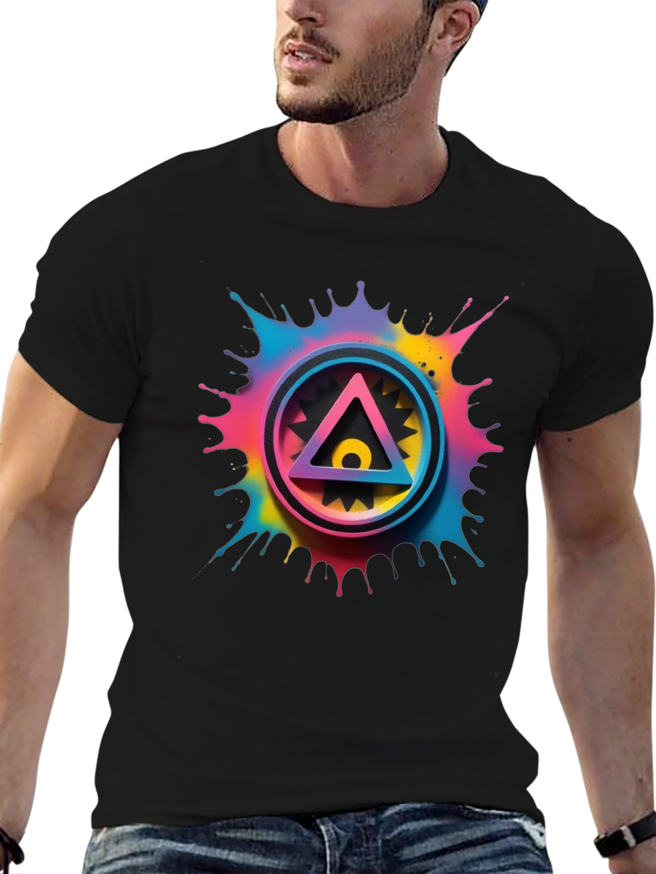 Geometric Rainbow T-Shirt