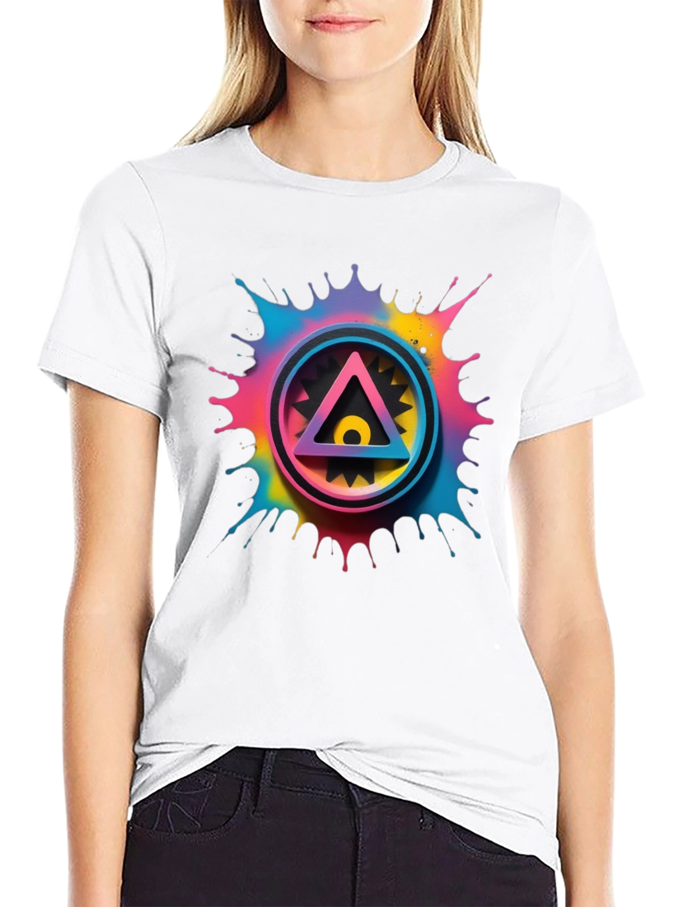 Geometric Rainbow T-Shirt