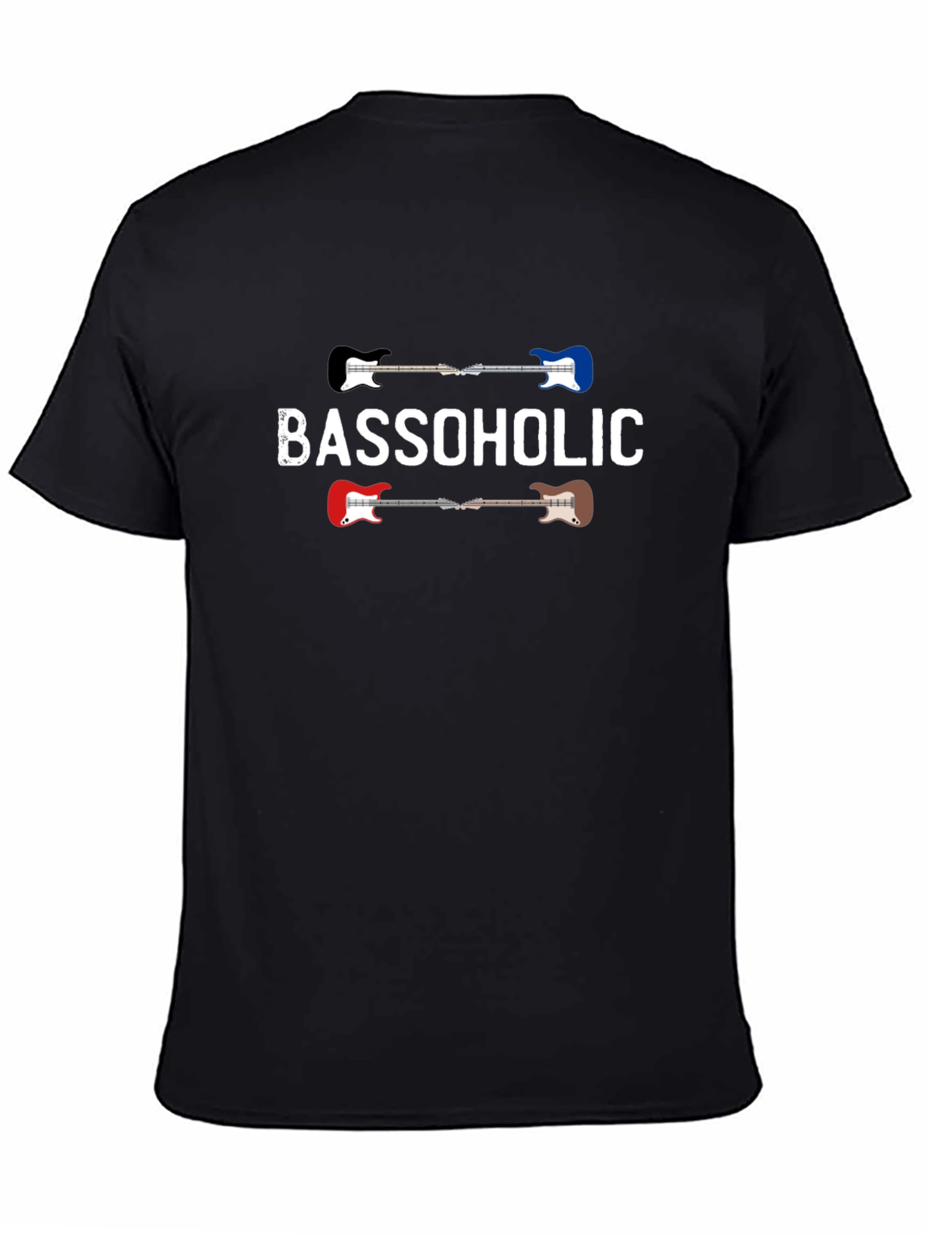 Bassoholic Guitar Graphic T-Shirt