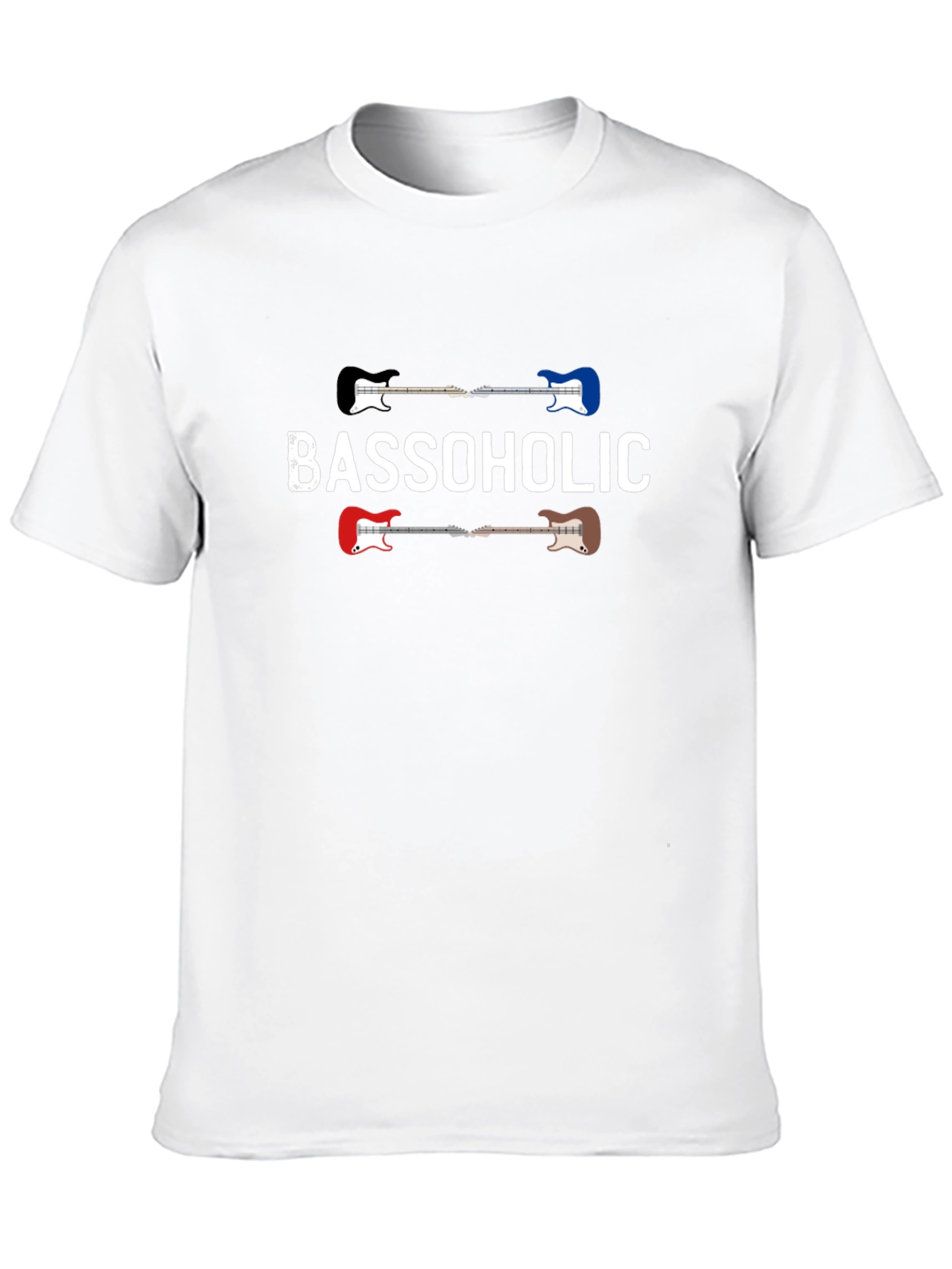 Bassoholic Guitar Graphic T-Shirt
