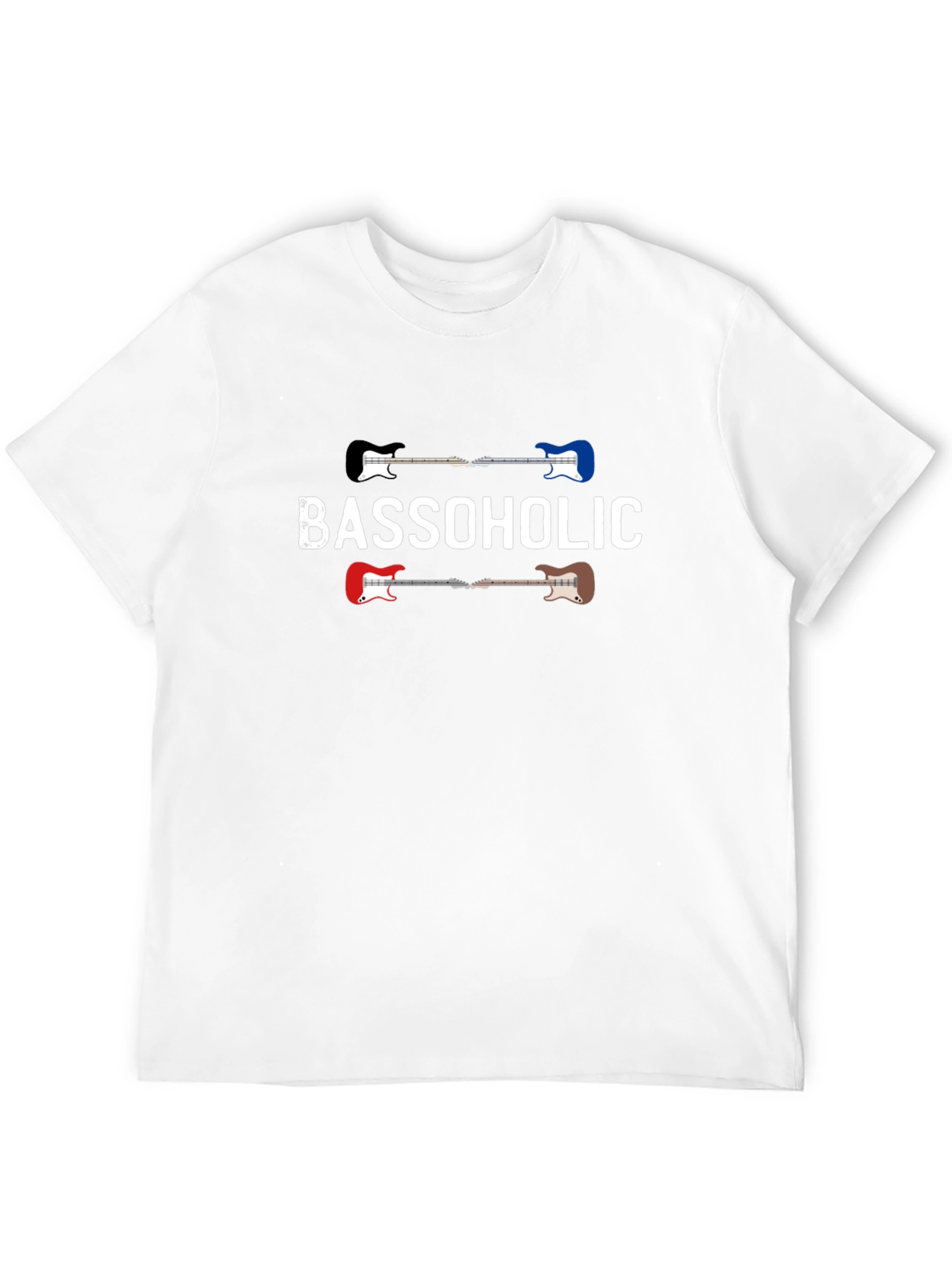 Bassoholic Guitar Graphic T-Shirt