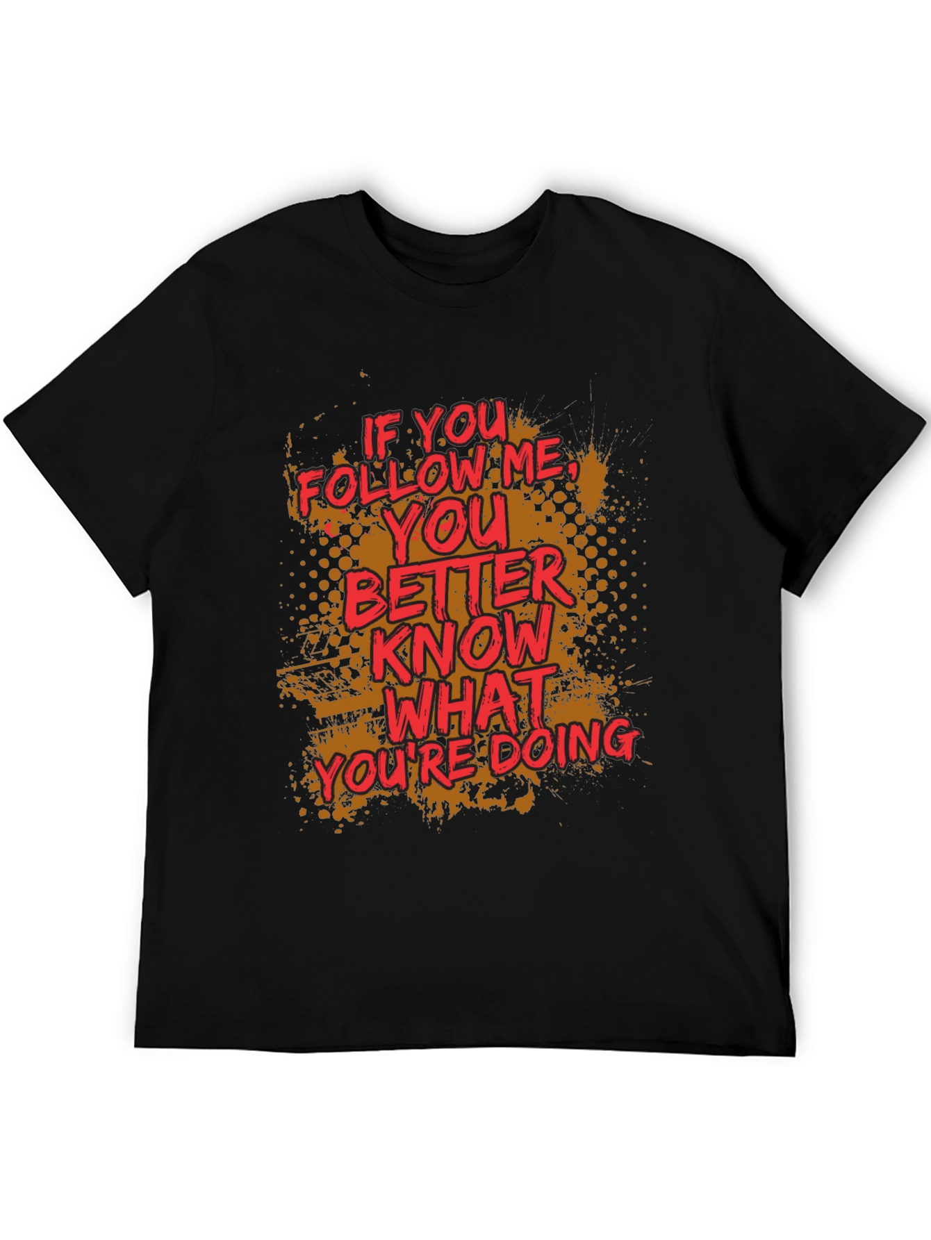 Follow Me Graphic Print Crewneck T-Shirt