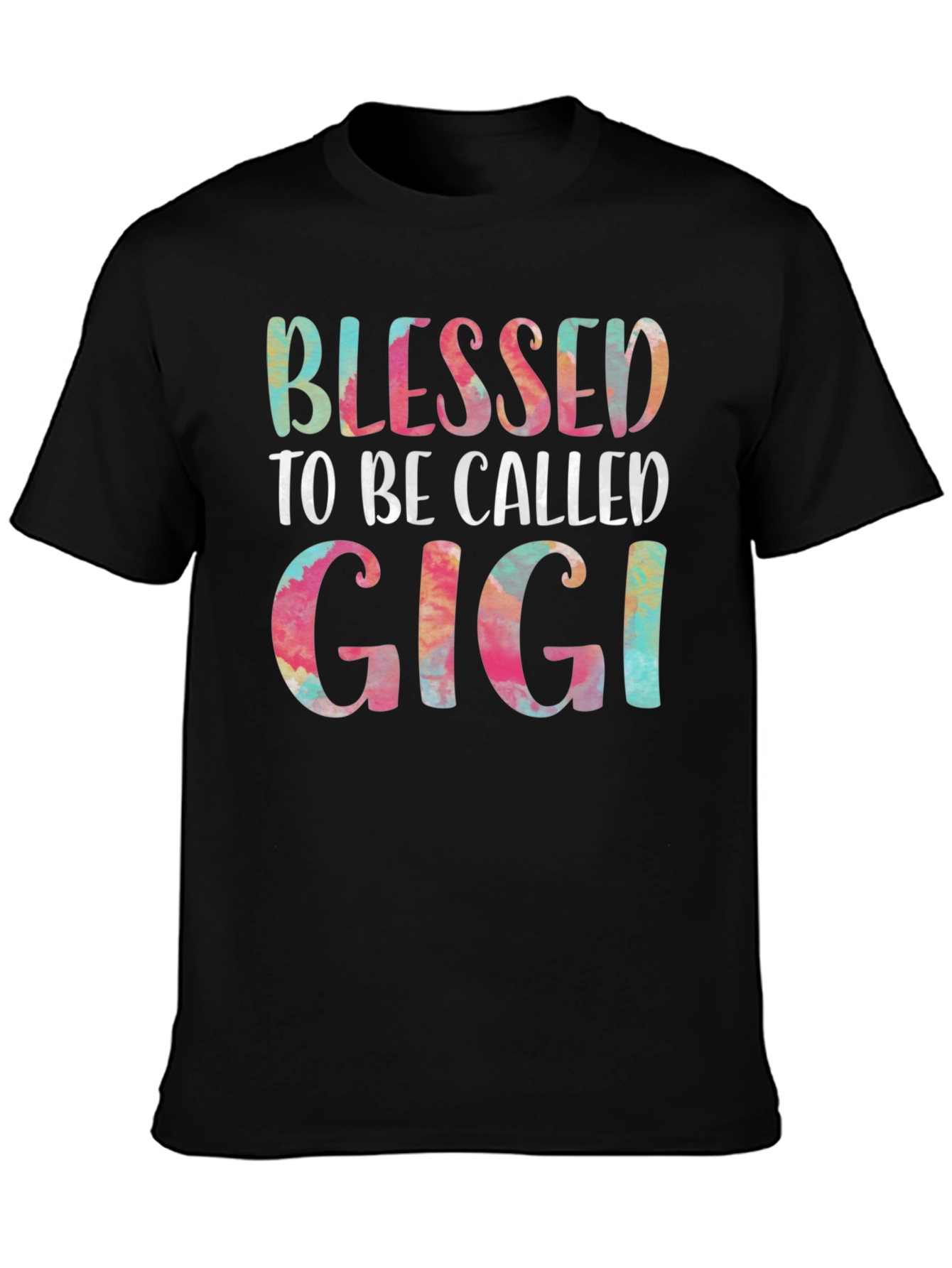 Blessed Gigi Graphic Tee - Black