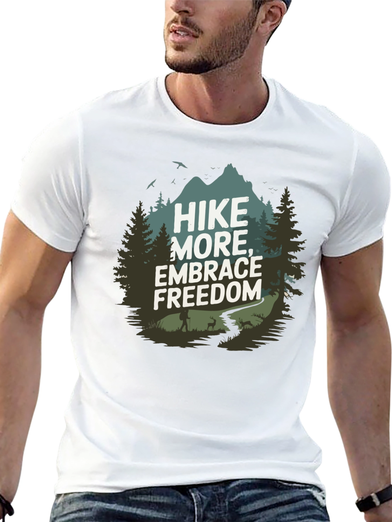 Hike More Embrace Freedom Graphic Tee