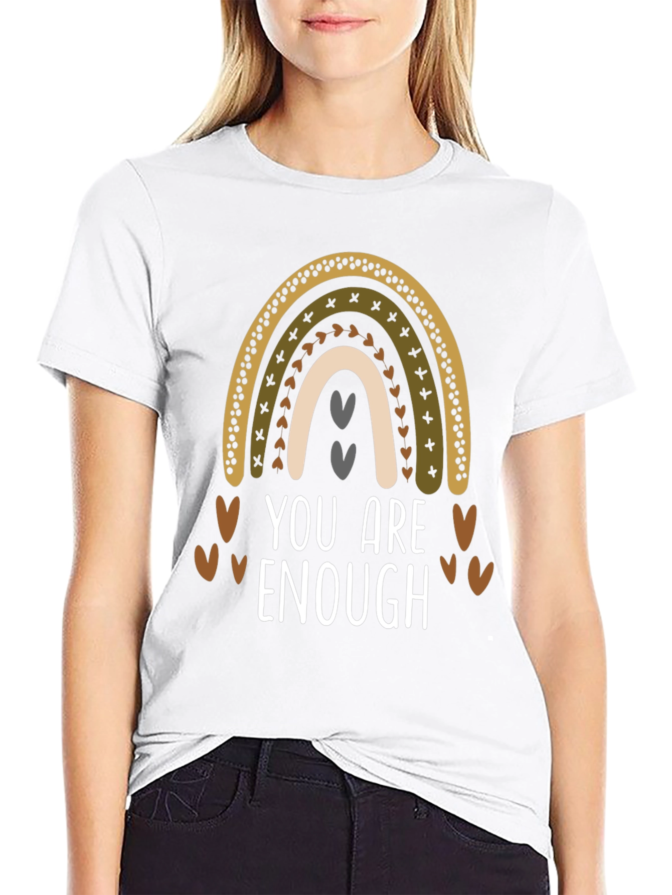 You Are Enough Rainbow T-Shirt