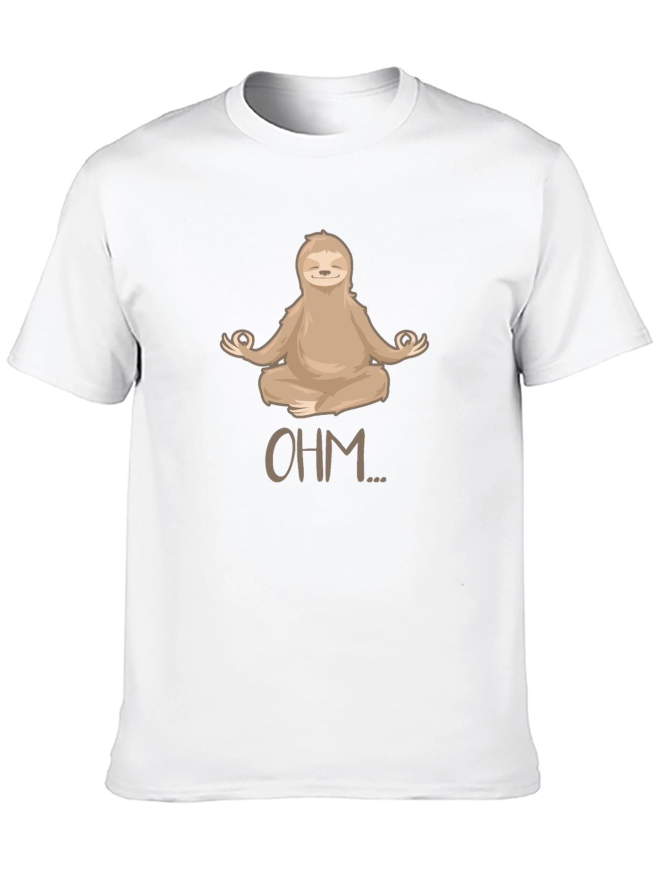 Sloth Ohm T-Shirt - Meditating Animal Tee