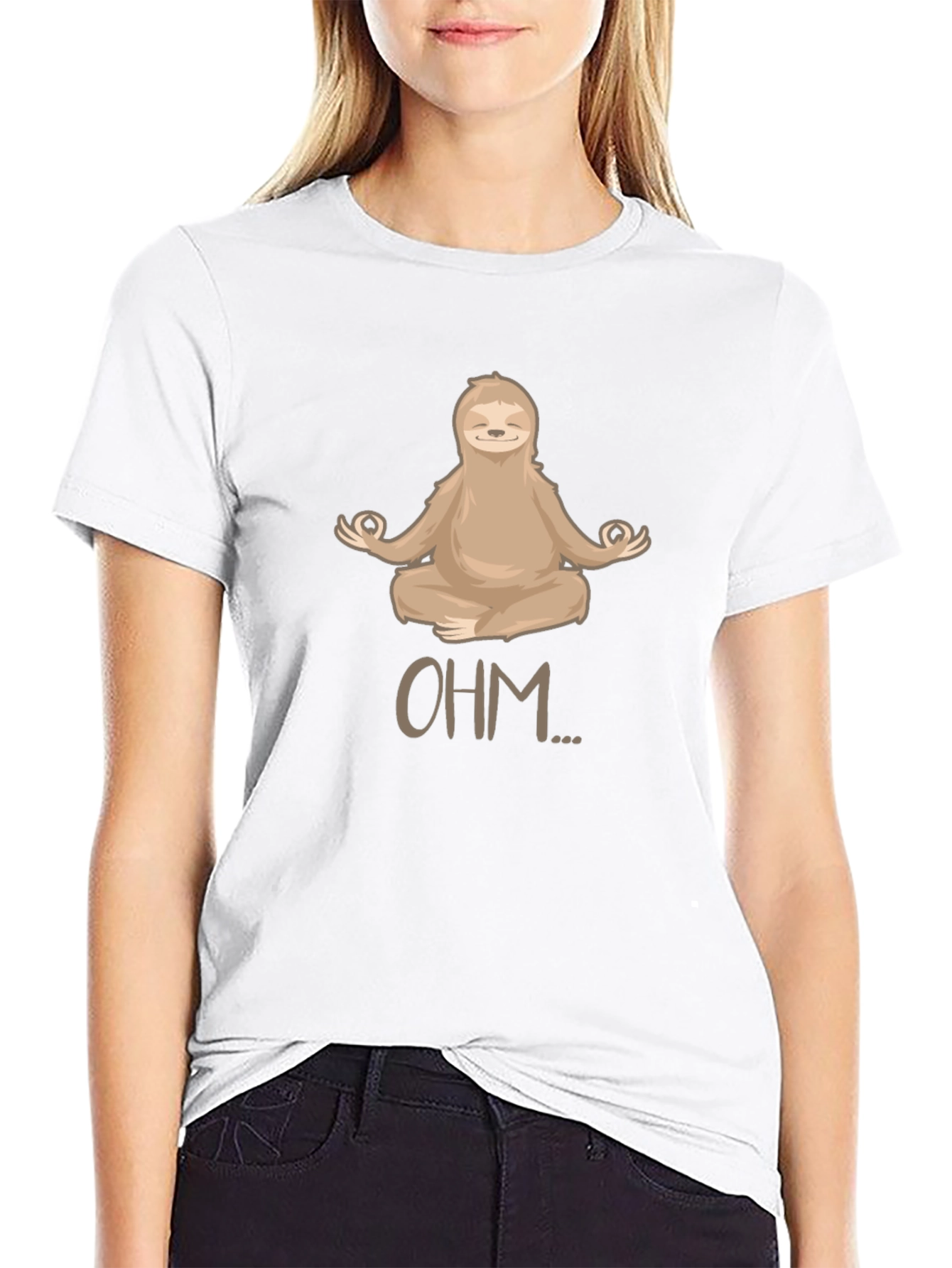 Sloth Ohm T-Shirt - Meditating Animal Tee