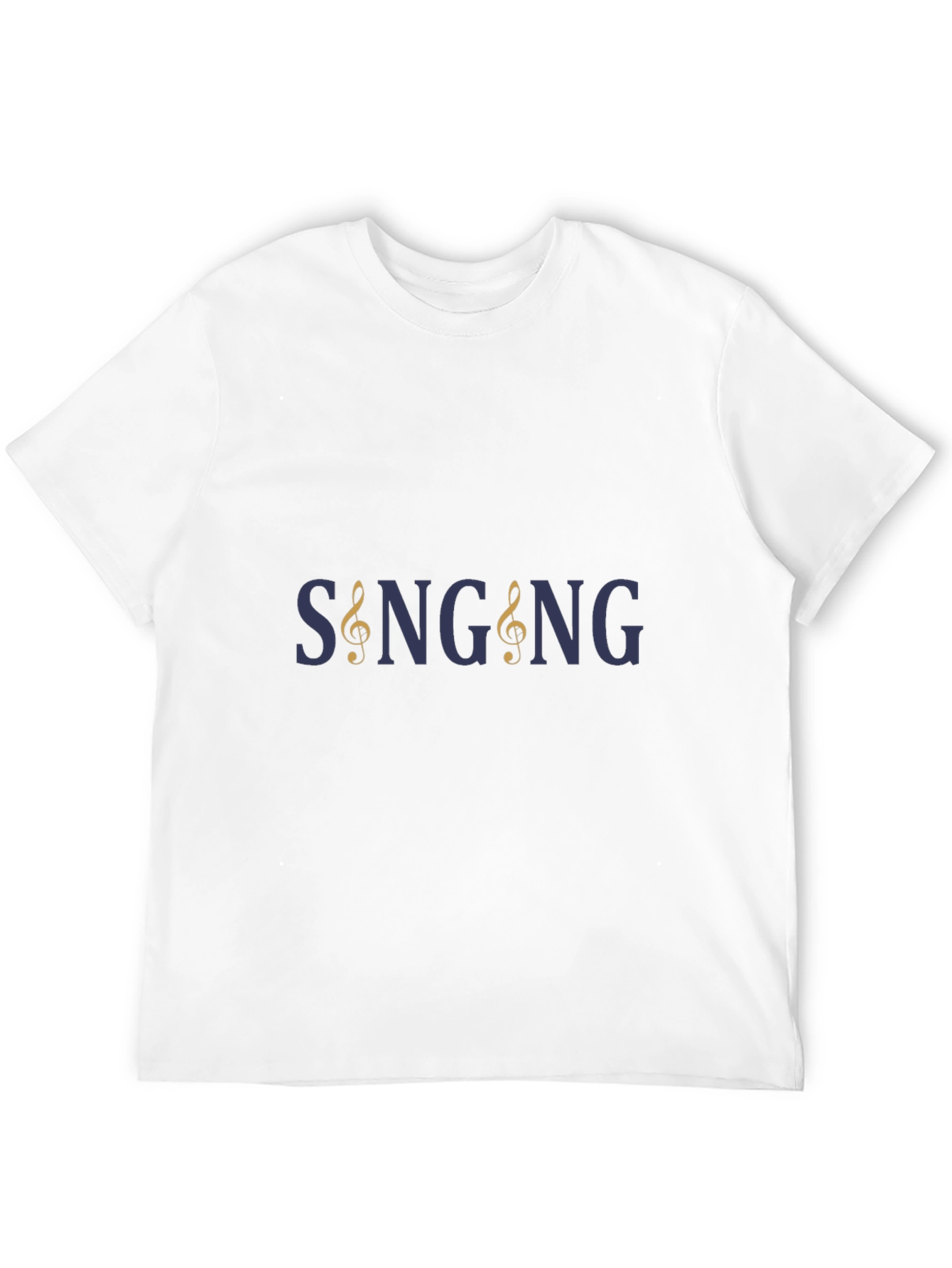 Singing Music Clef Graphic Tee - Black T-Shirt