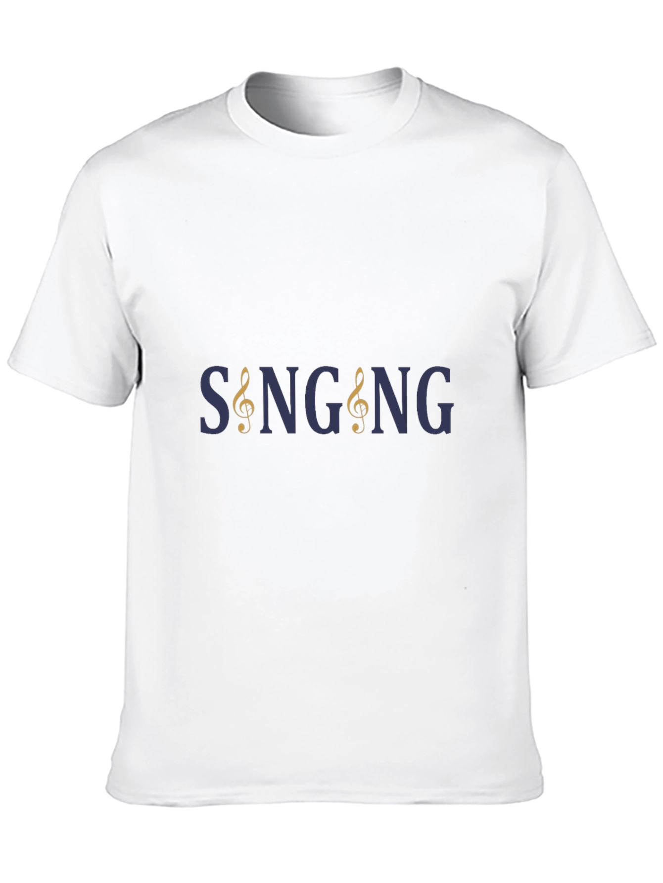 Singing Music Clef Graphic Tee - Black T-Shirt