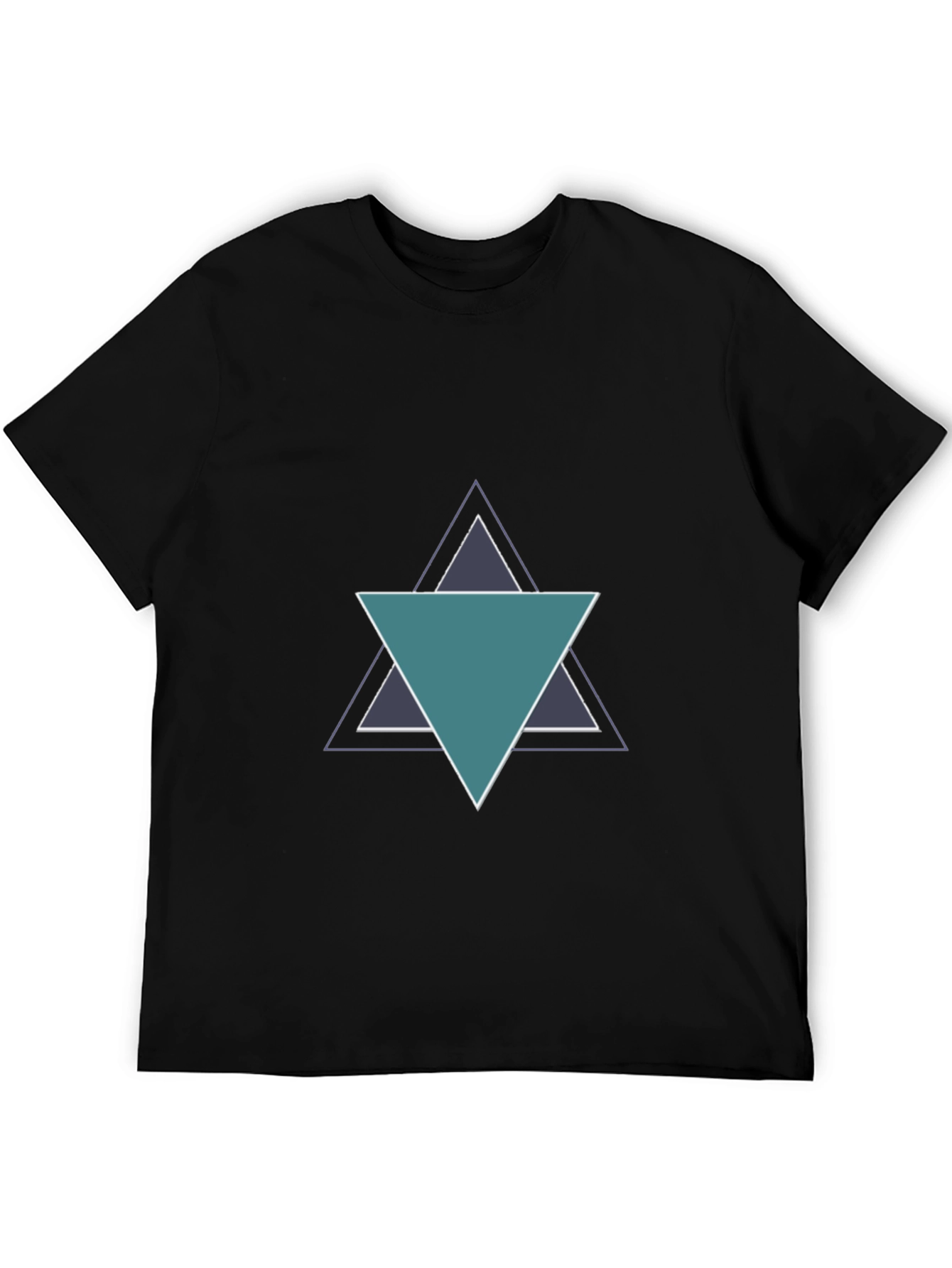 Geometric Triangle Tee - Modern Casual Style