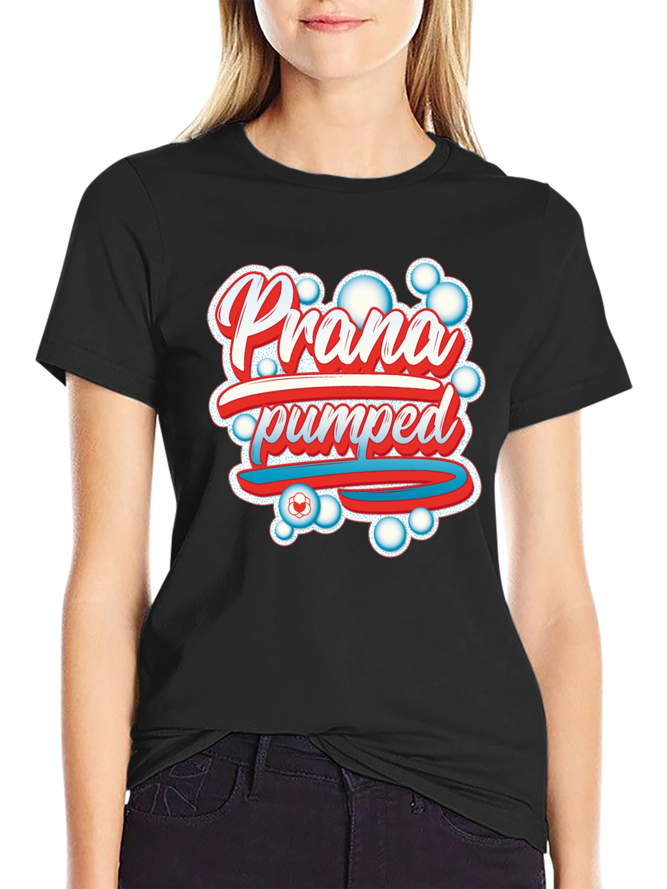 Prana Pumped Black Graphic Tee