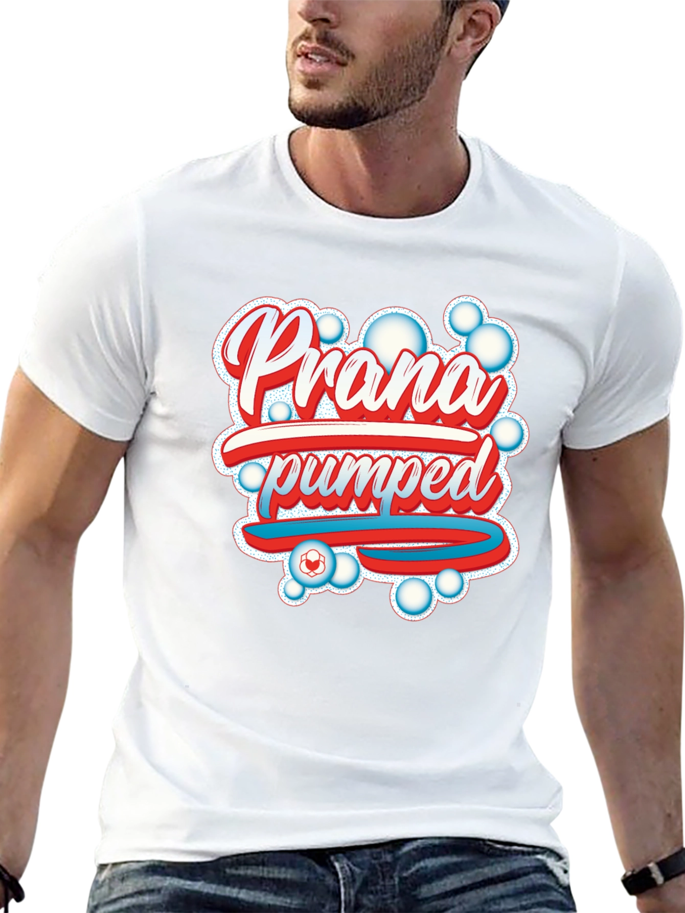 Prana Pumped Black Graphic Tee