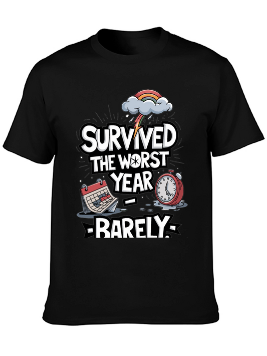 Survived the Worst Year Barely Graphic T-Shirt
