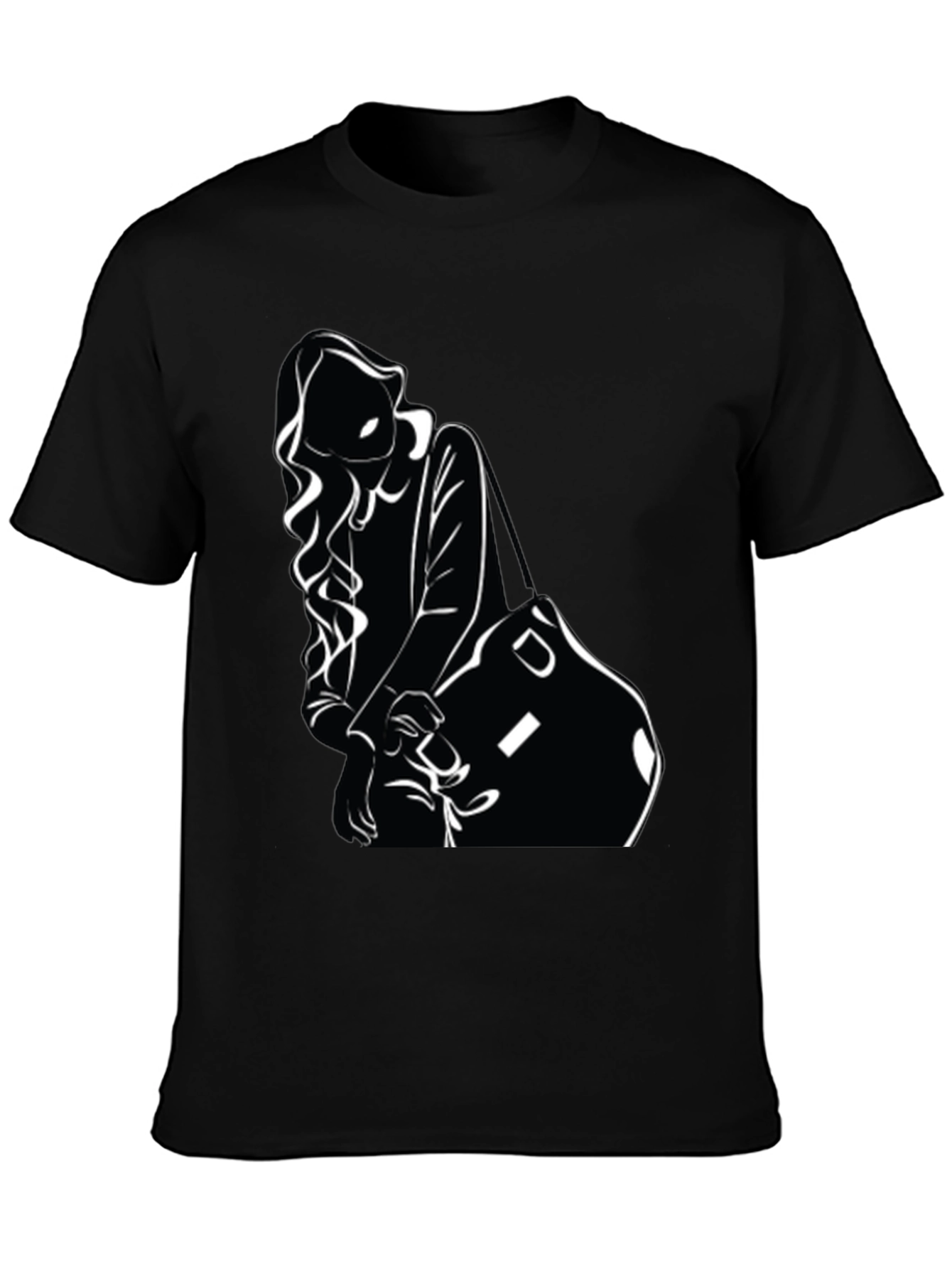 Stylish Woman Silhouette Graphic T-Shirt