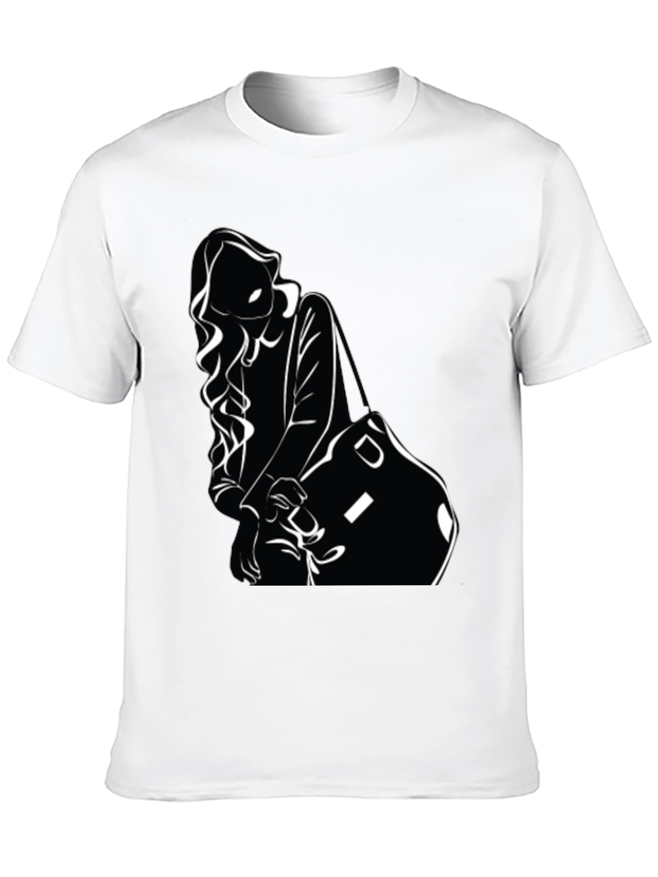 Stylish Woman Silhouette Graphic T-Shirt