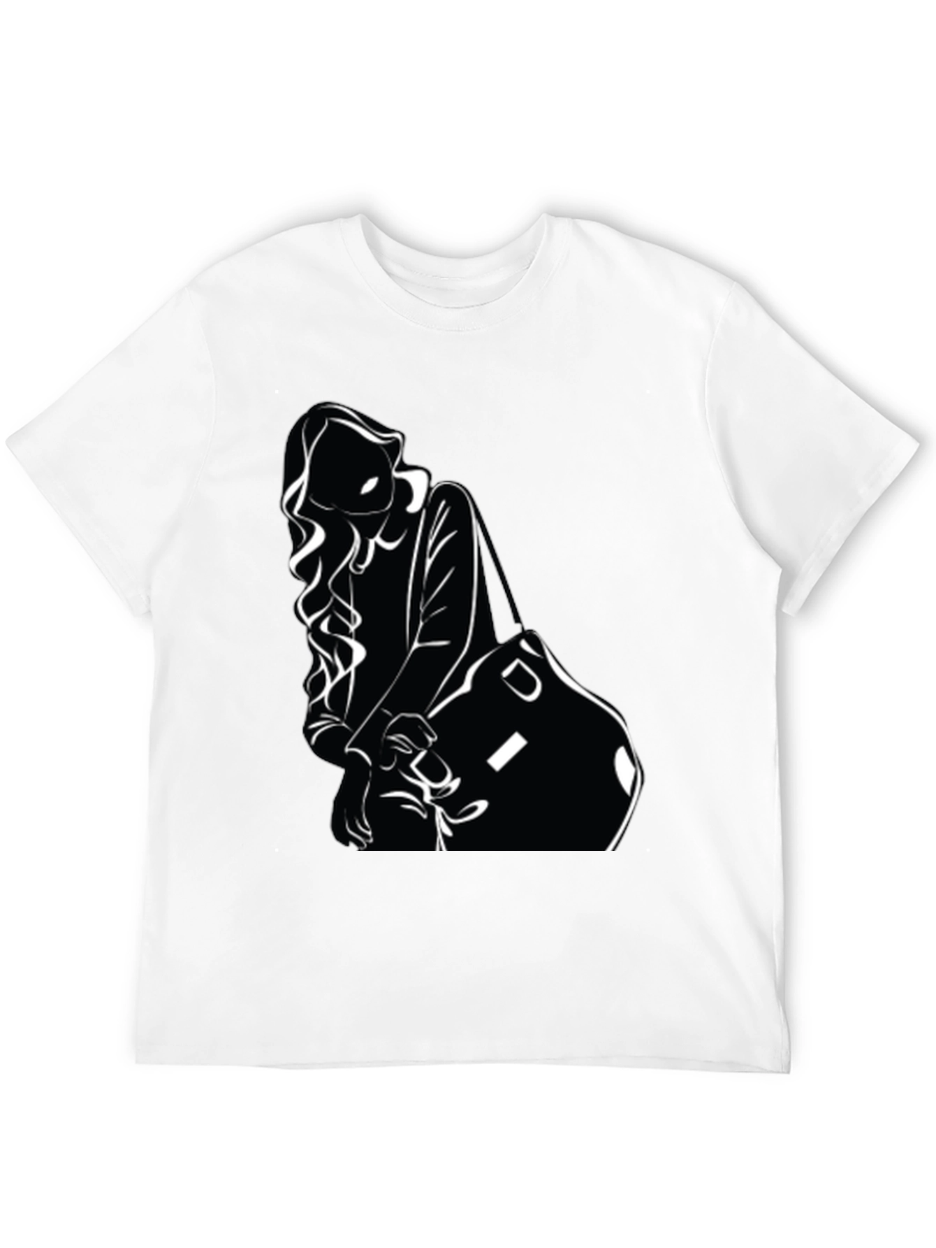 Stylish Woman Silhouette Graphic T-Shirt