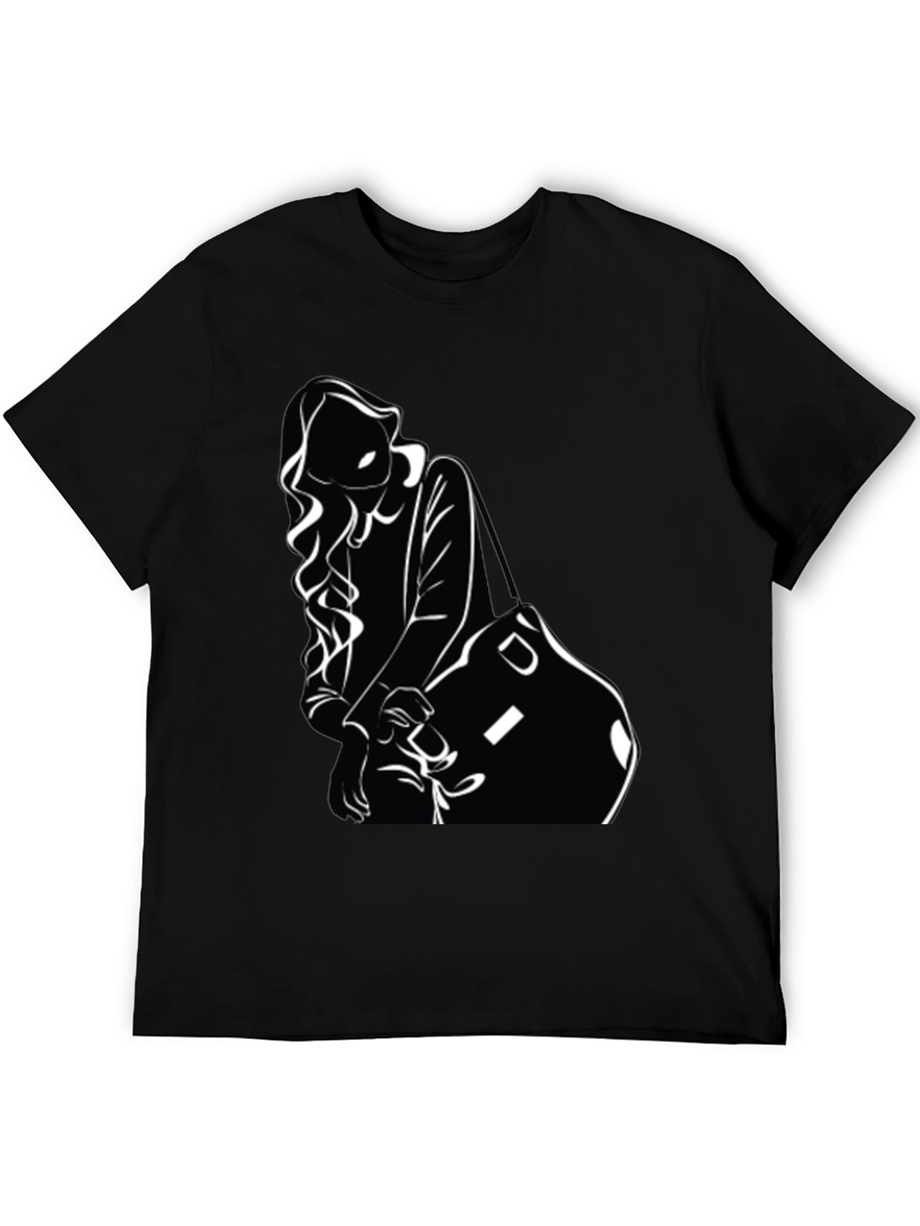 Stylish Woman Silhouette Graphic T-Shirt