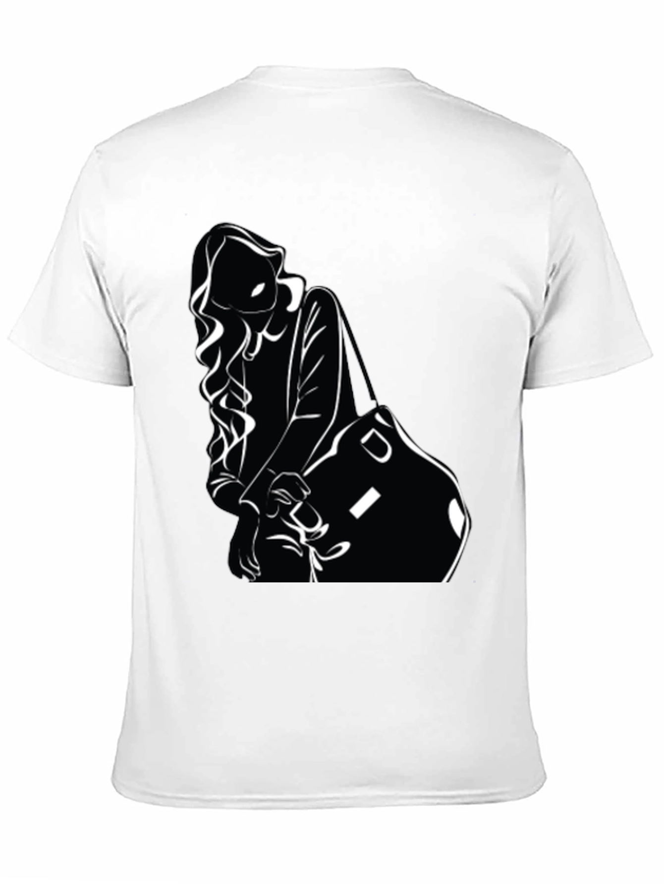 Stylish Woman Silhouette Graphic T-Shirt