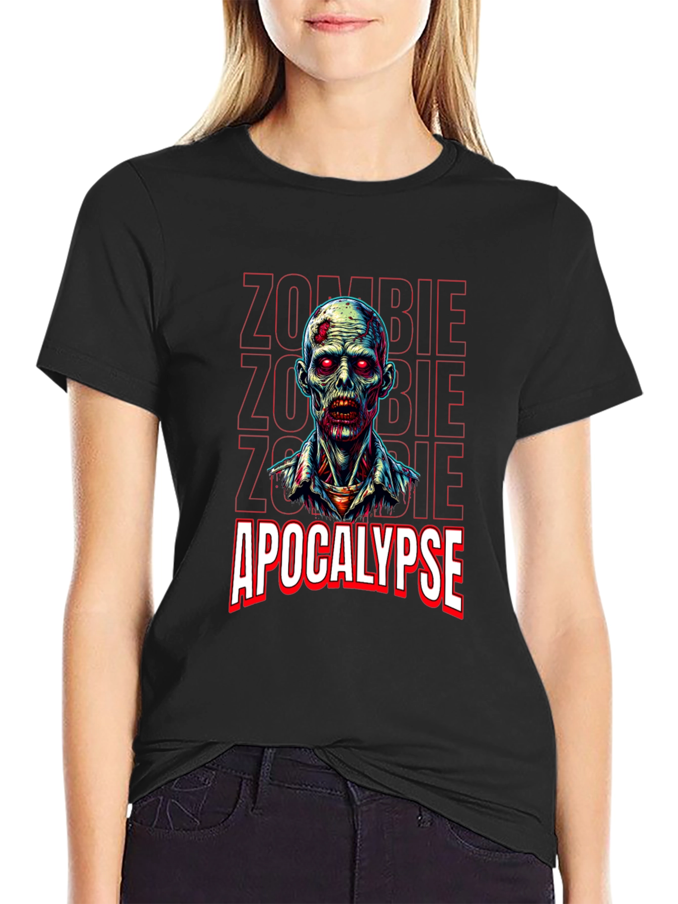 Zombie Apocalypse Graphic Tee - Horror Style