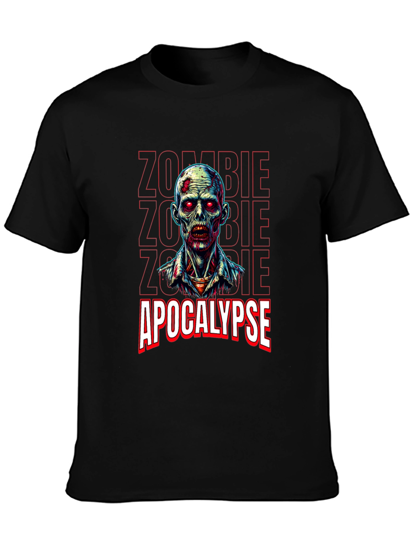 Zombie Apocalypse Graphic Tee - Horror Style