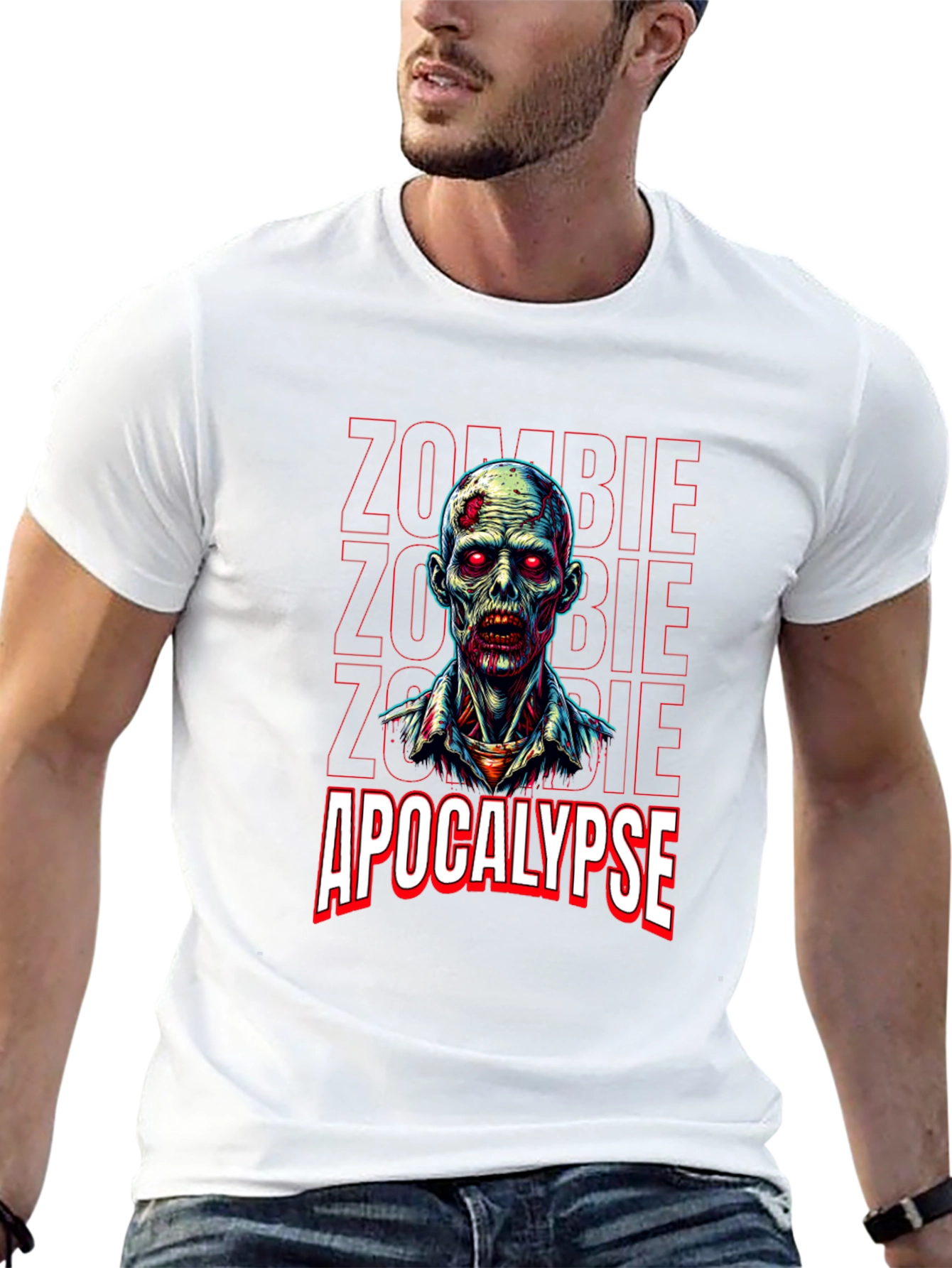 Zombie Apocalypse Graphic Tee - Horror Style