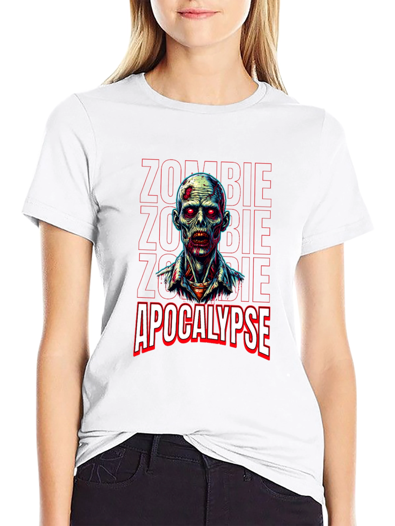 Zombie Apocalypse Graphic Tee - Horror Style
