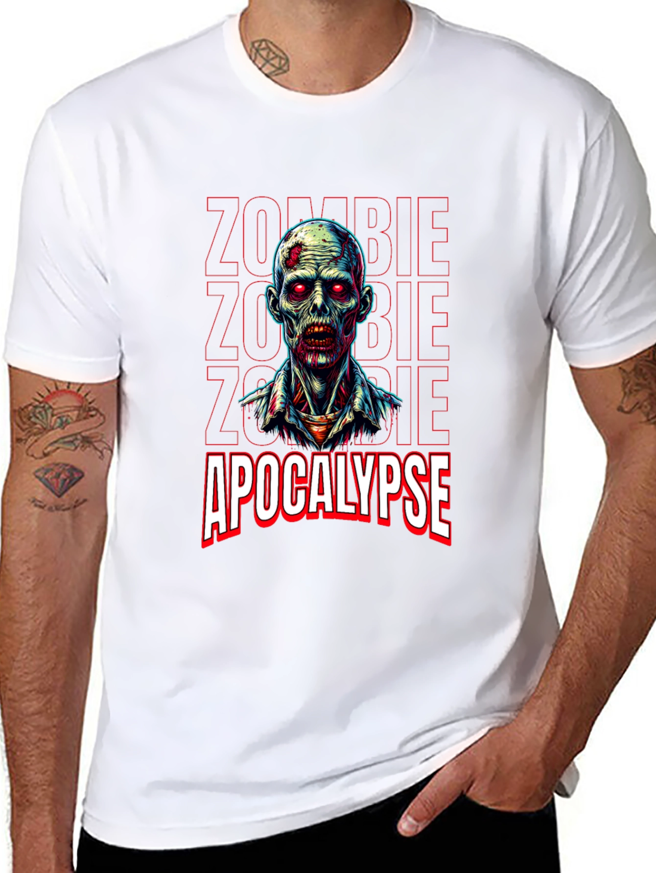 Zombie Apocalypse Graphic Tee - Horror Style