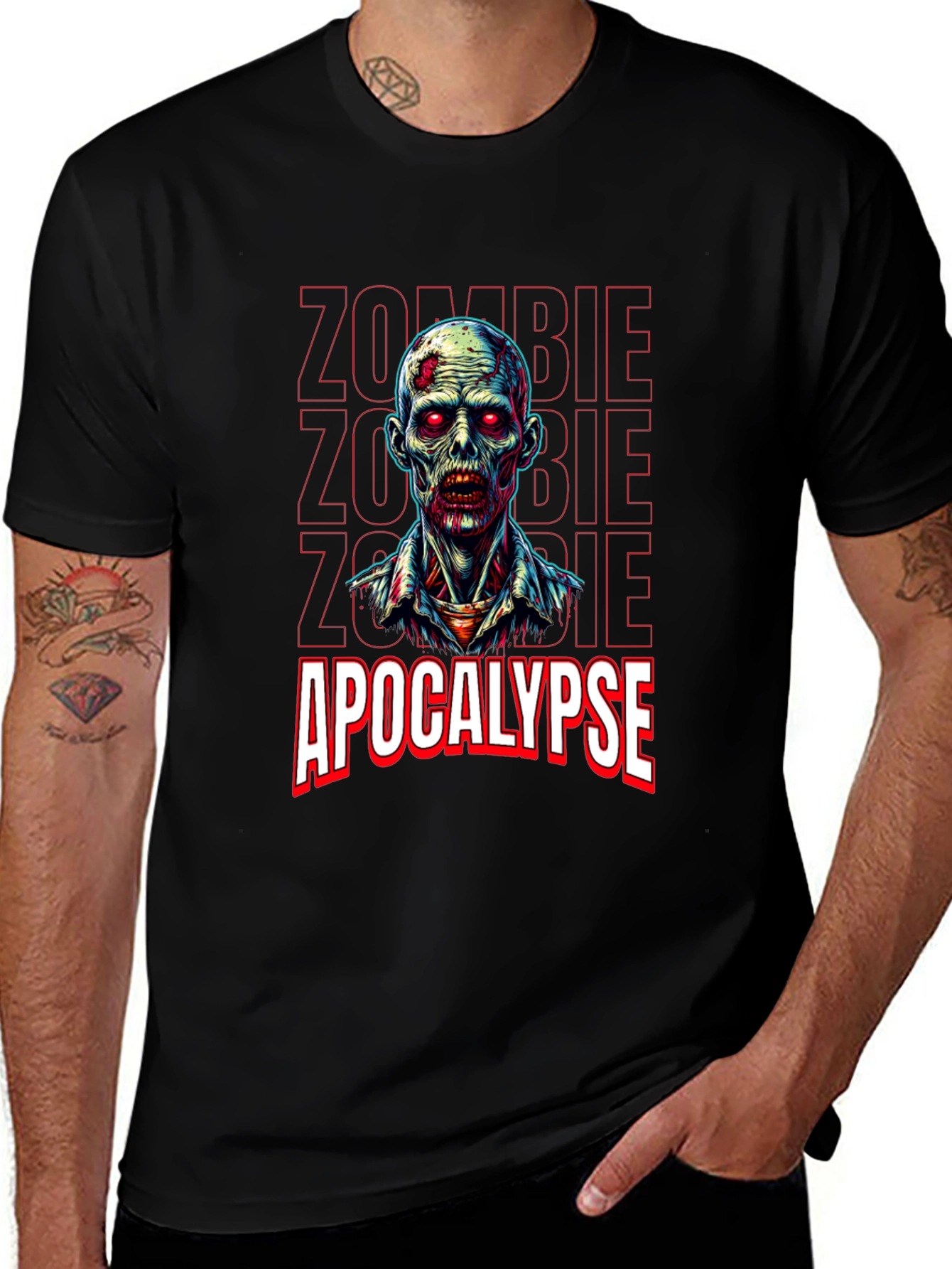 Zombie Apocalypse Graphic Tee - Horror Style