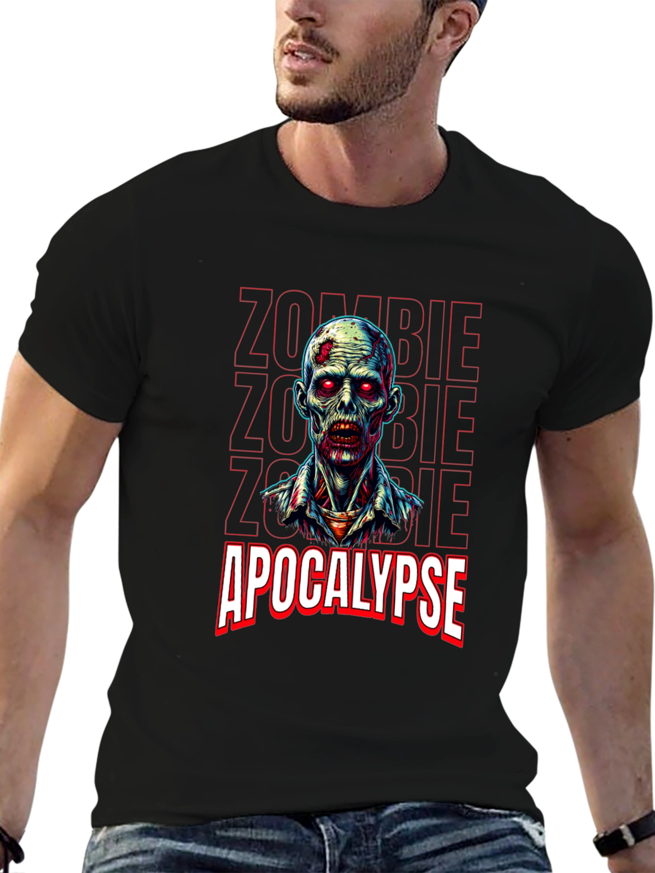 Zombie Apocalypse Graphic Tee - Horror Style