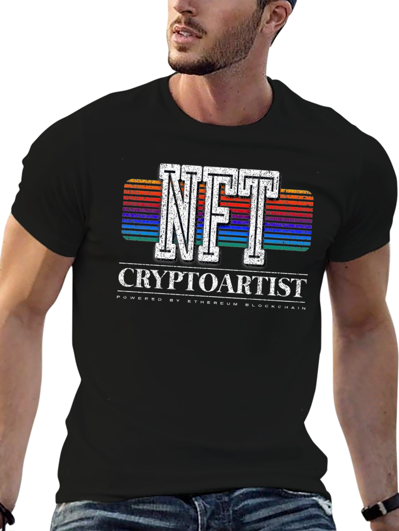 NFT Cryptoartist Graphic Tee - Blockchain Design