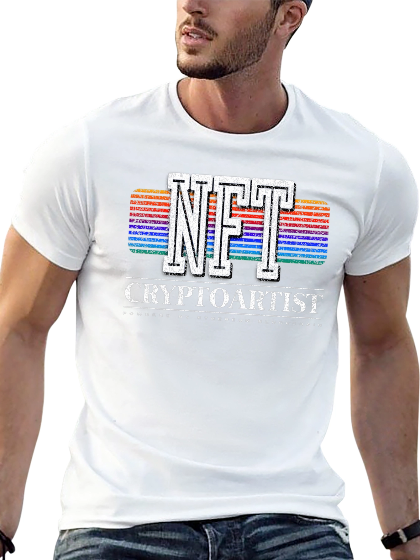 NFT Cryptoartist Graphic Tee - Blockchain Design