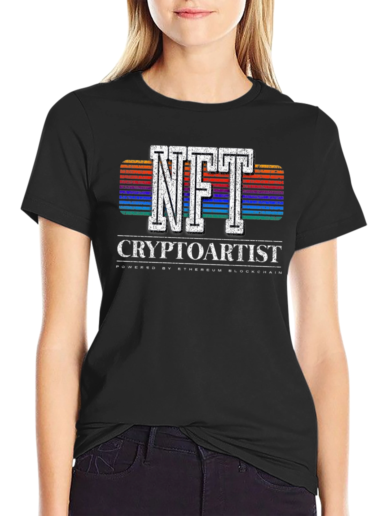 NFT Cryptoartist Graphic Tee - Blockchain Design