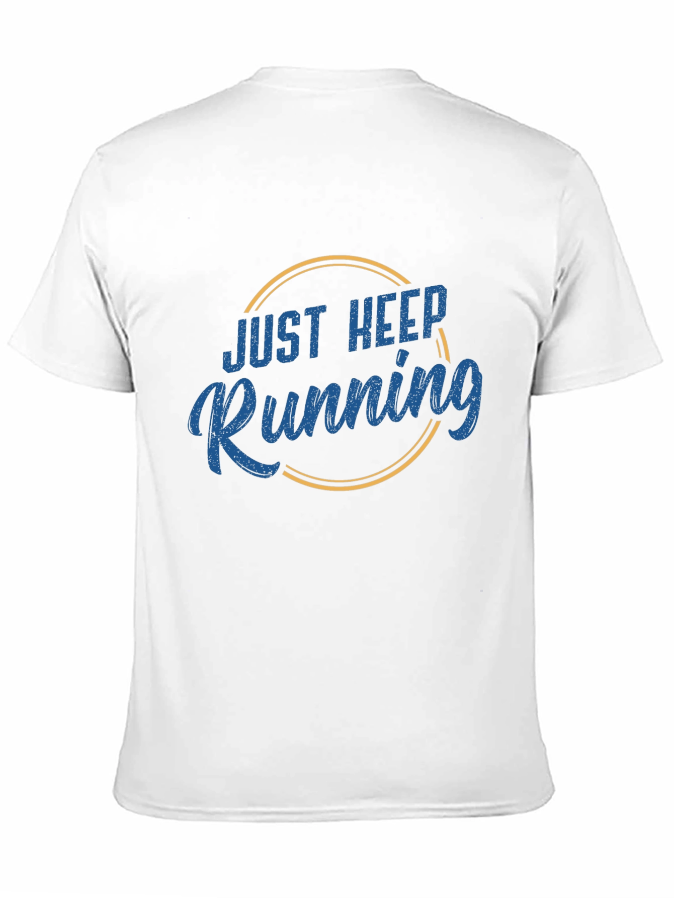 Just Keep Running Graphic T-Shirt - Mens Black Tee
