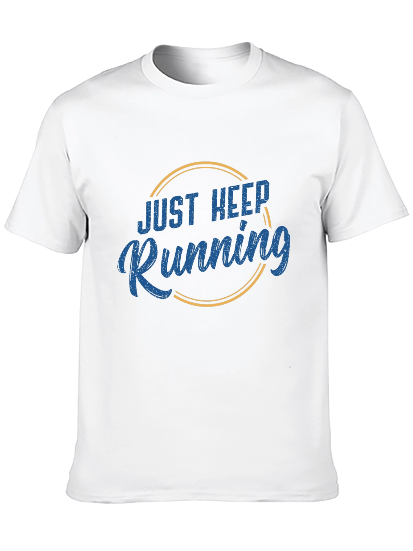 Just Keep Running Graphic T-Shirt - Mens Black Tee