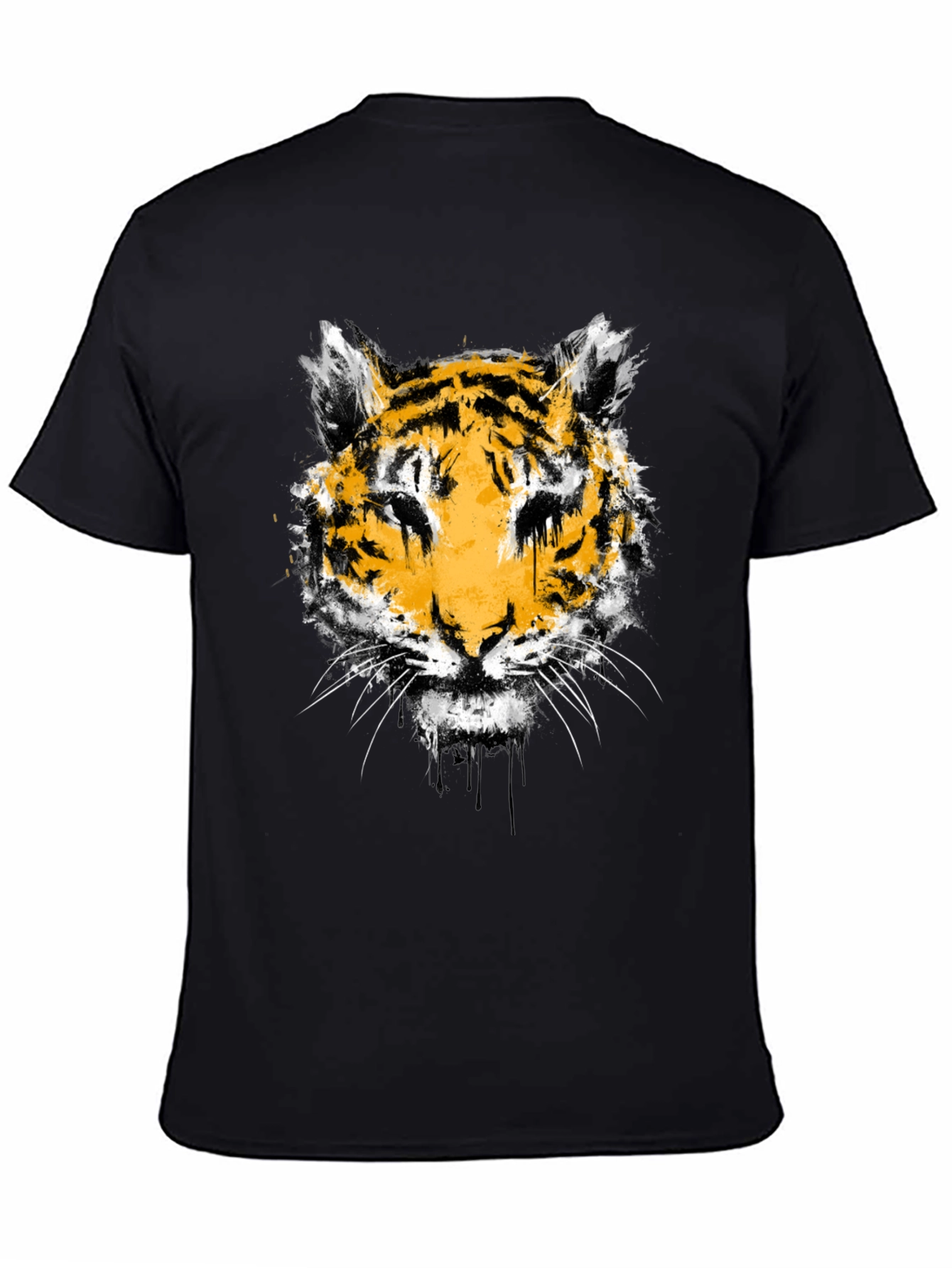 Tiger Graphic Tee - Mens Black T-Shirt